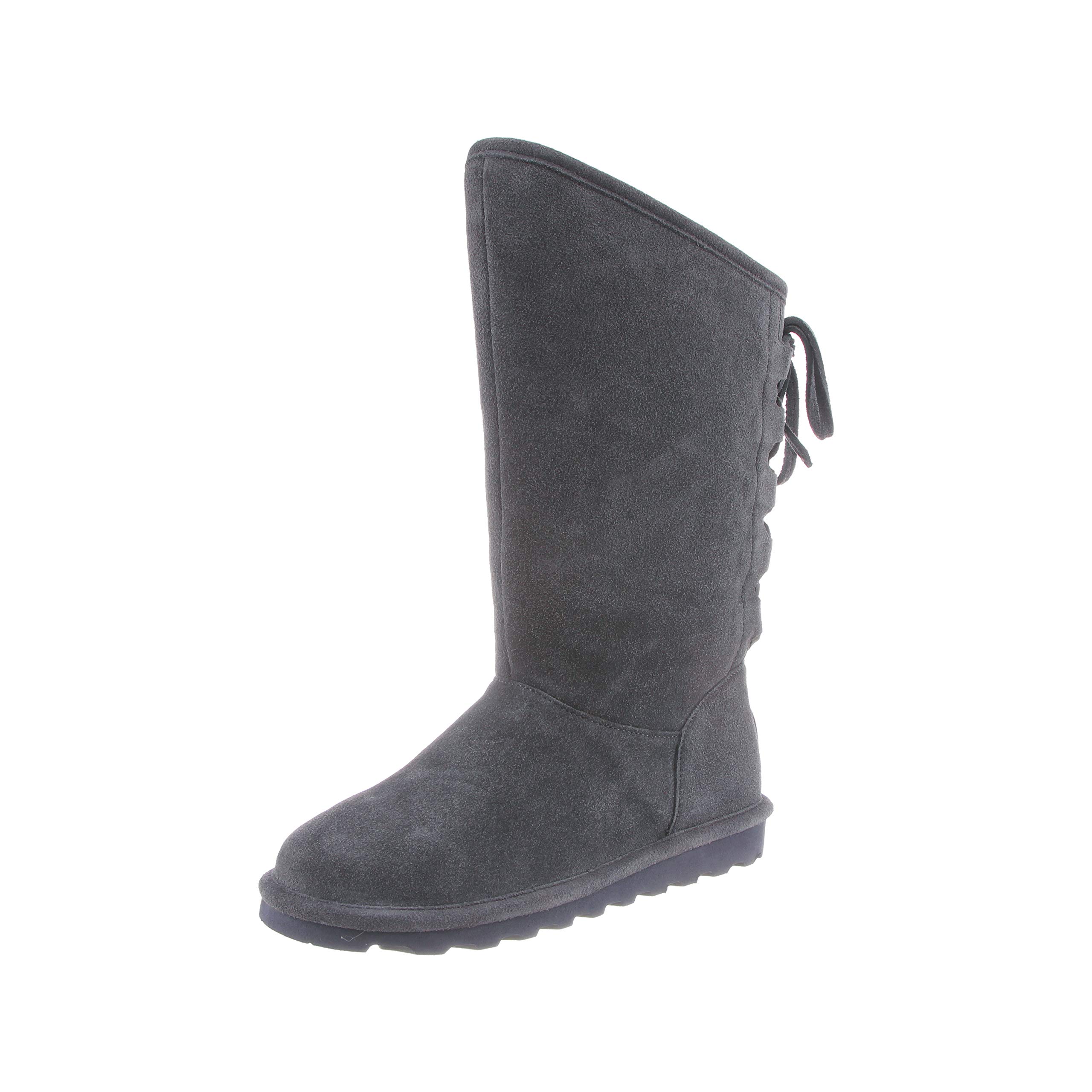 BEARPAW Women's Phylly Suede Slip-On Winter Boots - Comfortable, Warm & Stylish in Multiple Colors | Perfect for Casual Outings, Snow Days & Cozy Indoor Wear