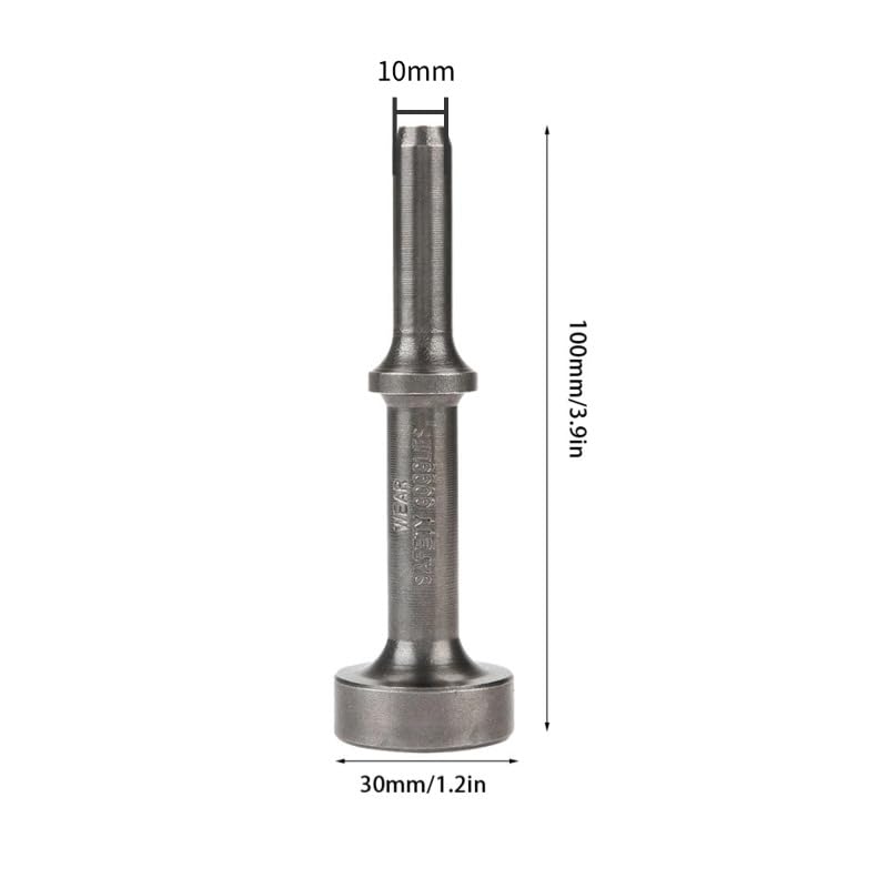 Fafeicy 100mm Extended Length Air Hammer Bit Set - Smoothing Pneumatic Drifts Impact Tool for Air Shovel & Chisel - Perfect for Auto Body Repair, Metalworking & Demolition Projects