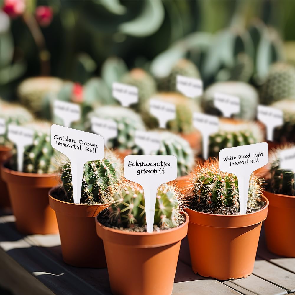 200pcs Waterproof Plant Labels - 4 Inch Plastic Garden Markers for Seedlings, Greenhouse & Nursery - Durable Outdoor Gardening Supplies for Herbs, Vegetables & Flowers Identification