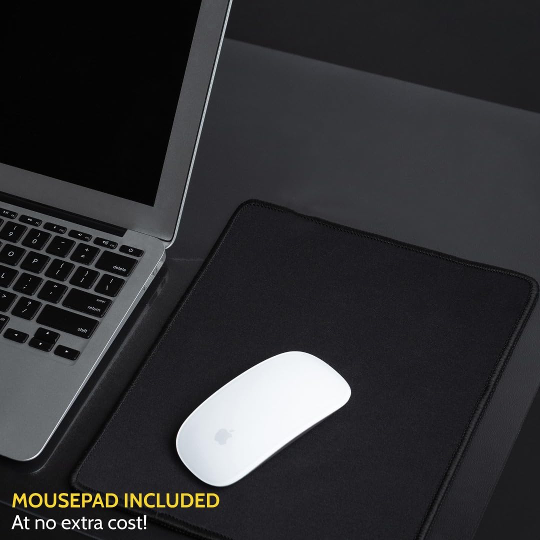Awnour 34x17 Inches Clear Desk Protector - Transparent Desk Mat with Mouse Pad for Office & Home - Perfect for Computer Workstations, Gaming Setups & Home Office Desks
