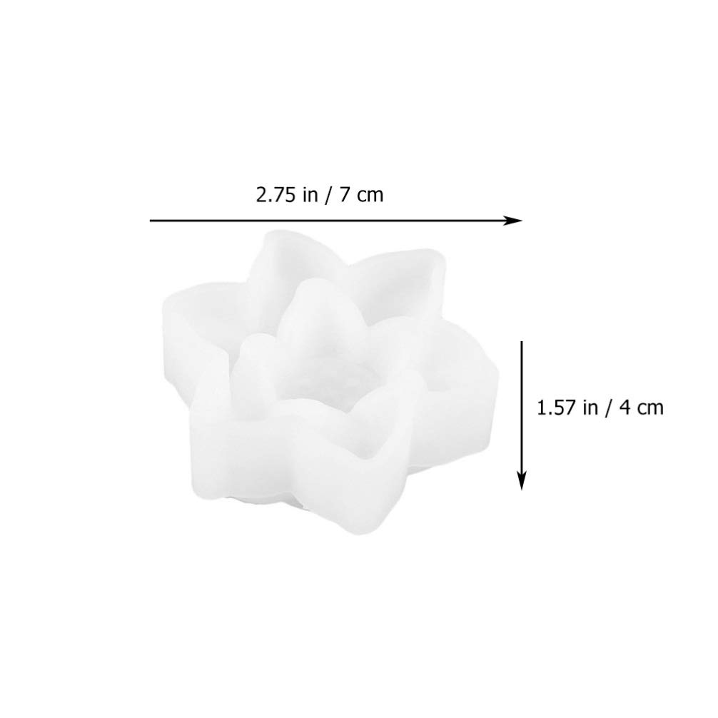 HEALLILY 3-Piece Silicone Mold Set for DIY Lotus Flower & Ornament Making - Handmade Craft Molds for Resin, Soap, Candle, and Chocolate - Perfect for Home Decor, Wedding Favors, and Gift Making