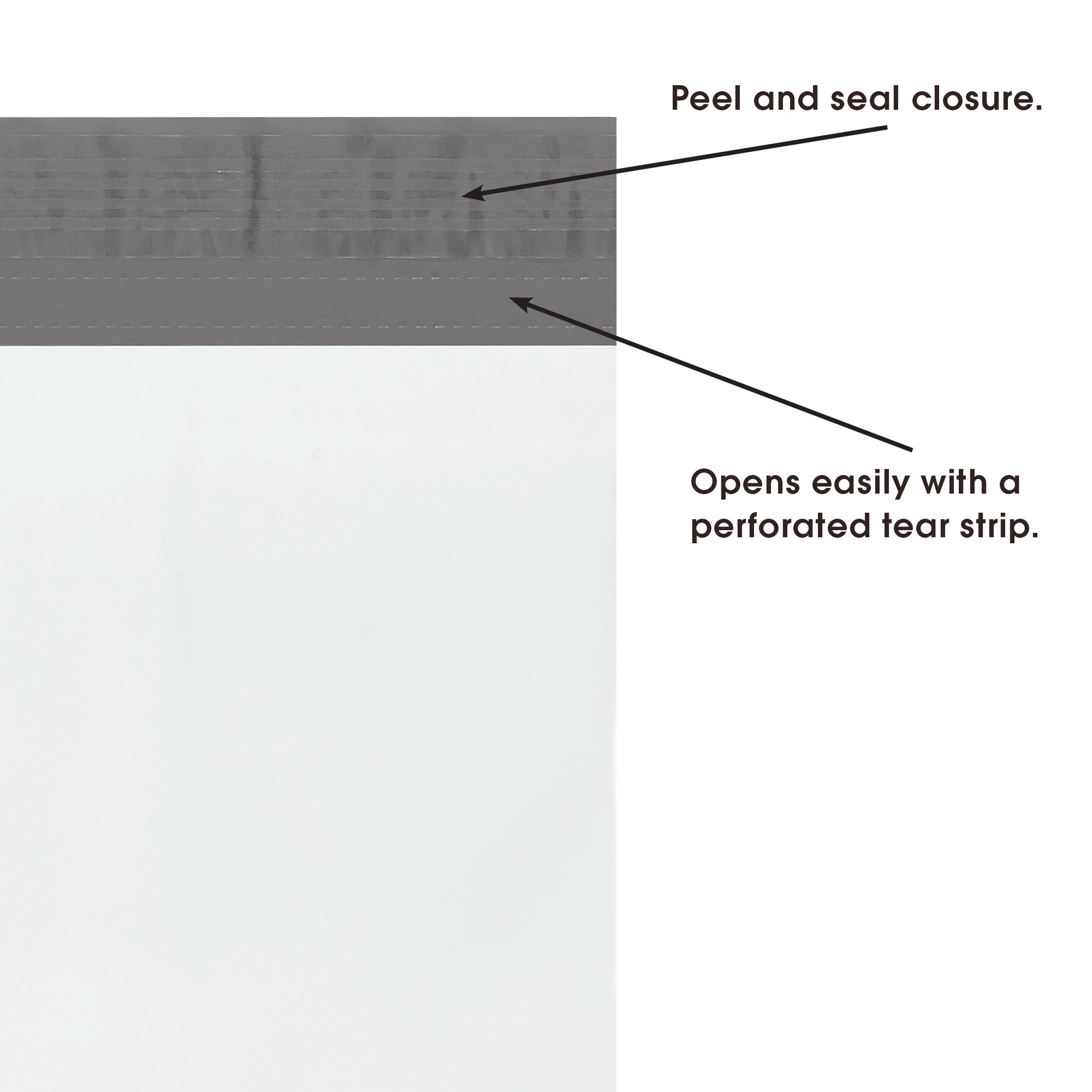 20x24x4 Inch White Poly Mailers - 100 Pack Bulk Shipping Envelopes for Ecommerce | Durable Waterproof Mailing Bags for Clothing, Books & Online Store Packages