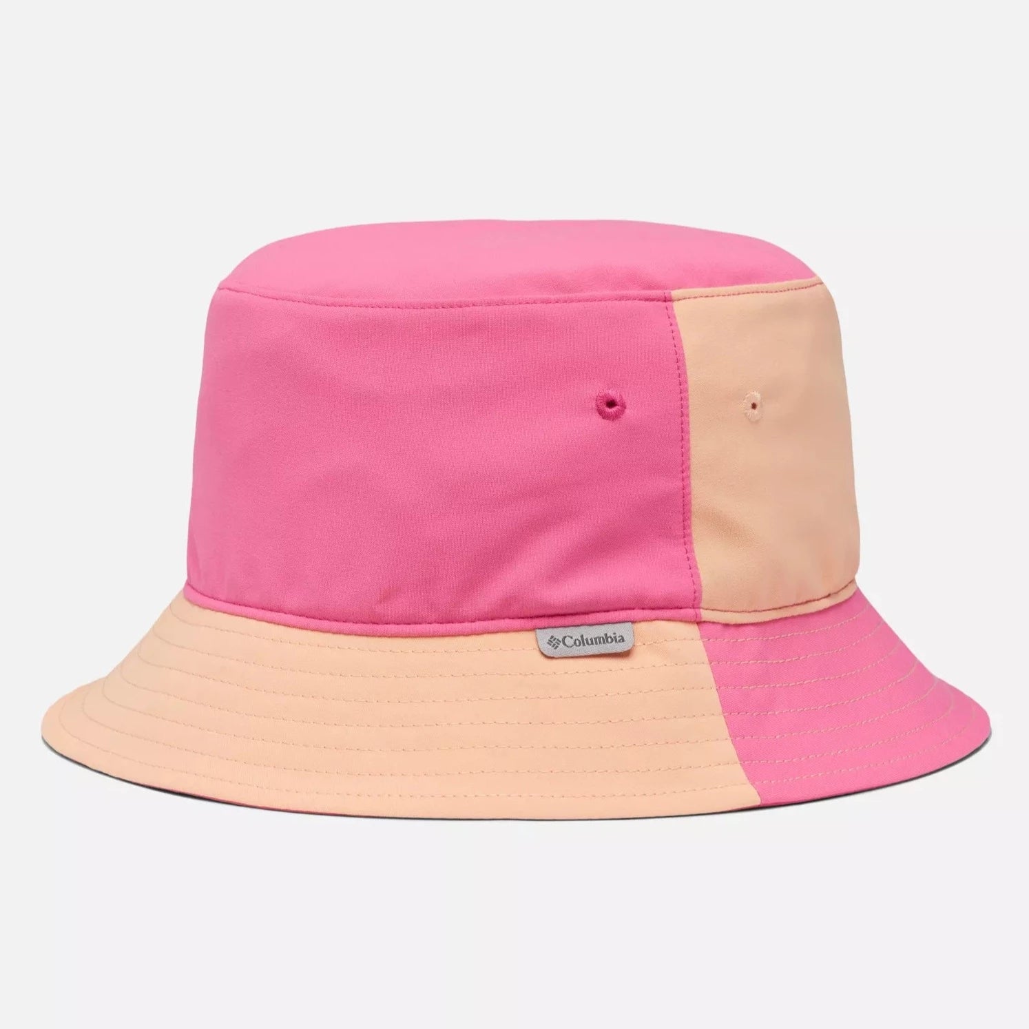 Columbia Wild Geranium/Peach Youth Bucket Hat - Sun Protection Outdoor Hat for Kids, Hiking, Beach & Summer Activities