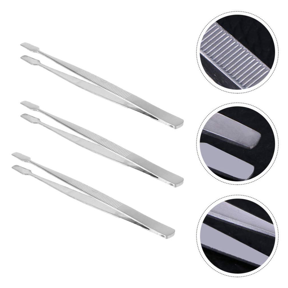 TEHAUX 3pcs Stainless Steel Eyelash Stamp & Nipper Set - False Eyelash Application Tool for Professional & Home Use - Perfect for Eyelash Extensions, Salon Styling & DIY Beauty Care