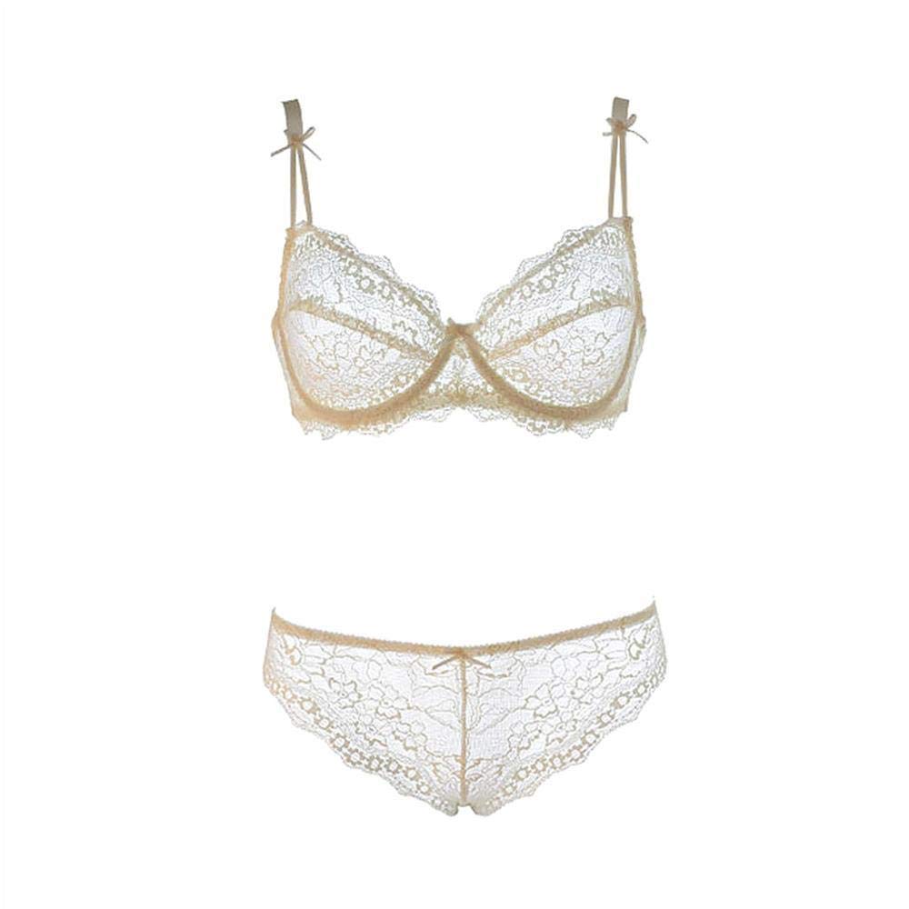 Wireless Support Bra for Petite Women - Comfortable Everyday T-Shirt Bra, Lace Lingerie Set with Breathable Fabric & Push Up Design - Perfect for Sleep, Lounge & Daily Wear