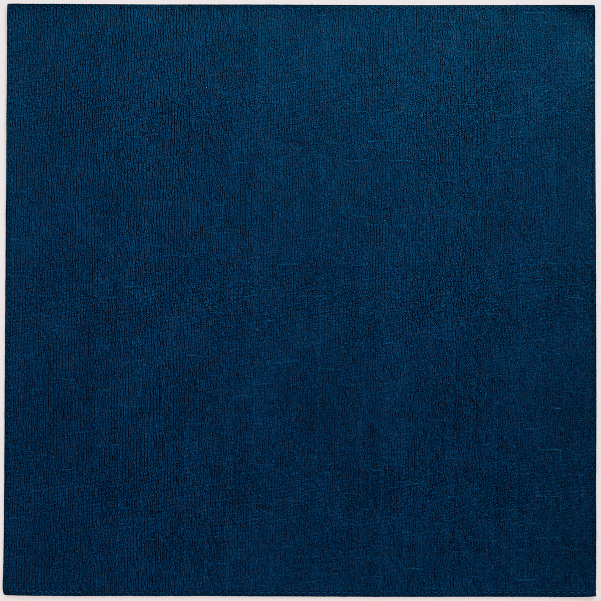Premium Navy Blue Square Placemats Set of 4 - Waterproof & Heat-Resistant Dining Table Mats for Everyday Use, Dinner Parties, and Home Decor
