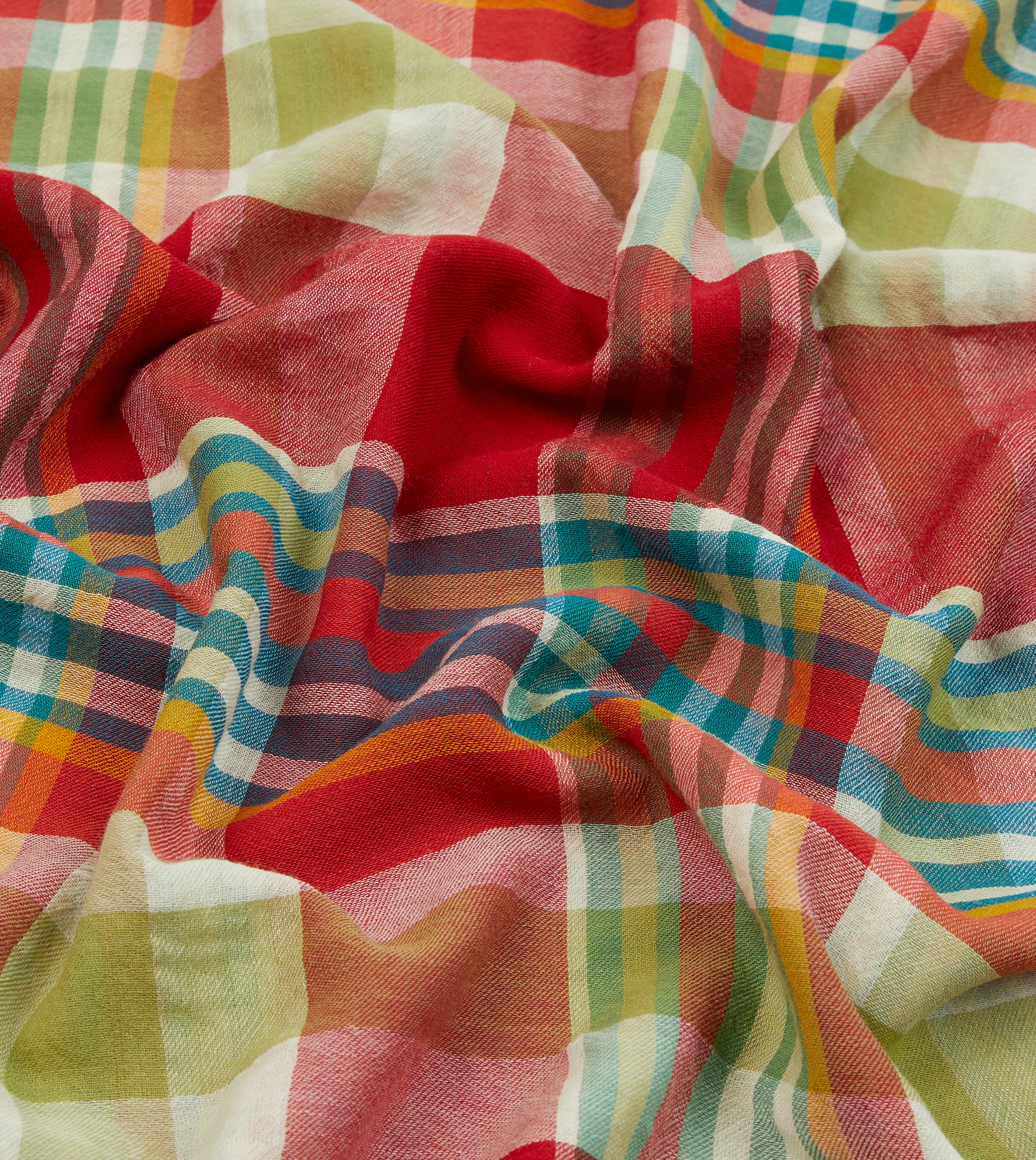 Red and Yellow Tartan Check Wool Scarf - Warm Plaid Winter Accessory for Men & Women - Perfect for Cold Weather, Outdoor Activities, and Fashion Styling