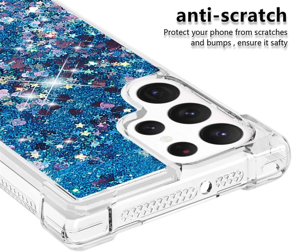 Luxury Sparkle Bling Shockproof Case for Samsung Galaxy S23 Ultra - Glitter Protective Cover with Slim Fit Design, Soft TPU Back & Reinforced Bumper | Perfect for Women, Girls & Fashion Lovers | Ideal for Daily Use, Parties & Special Occasions