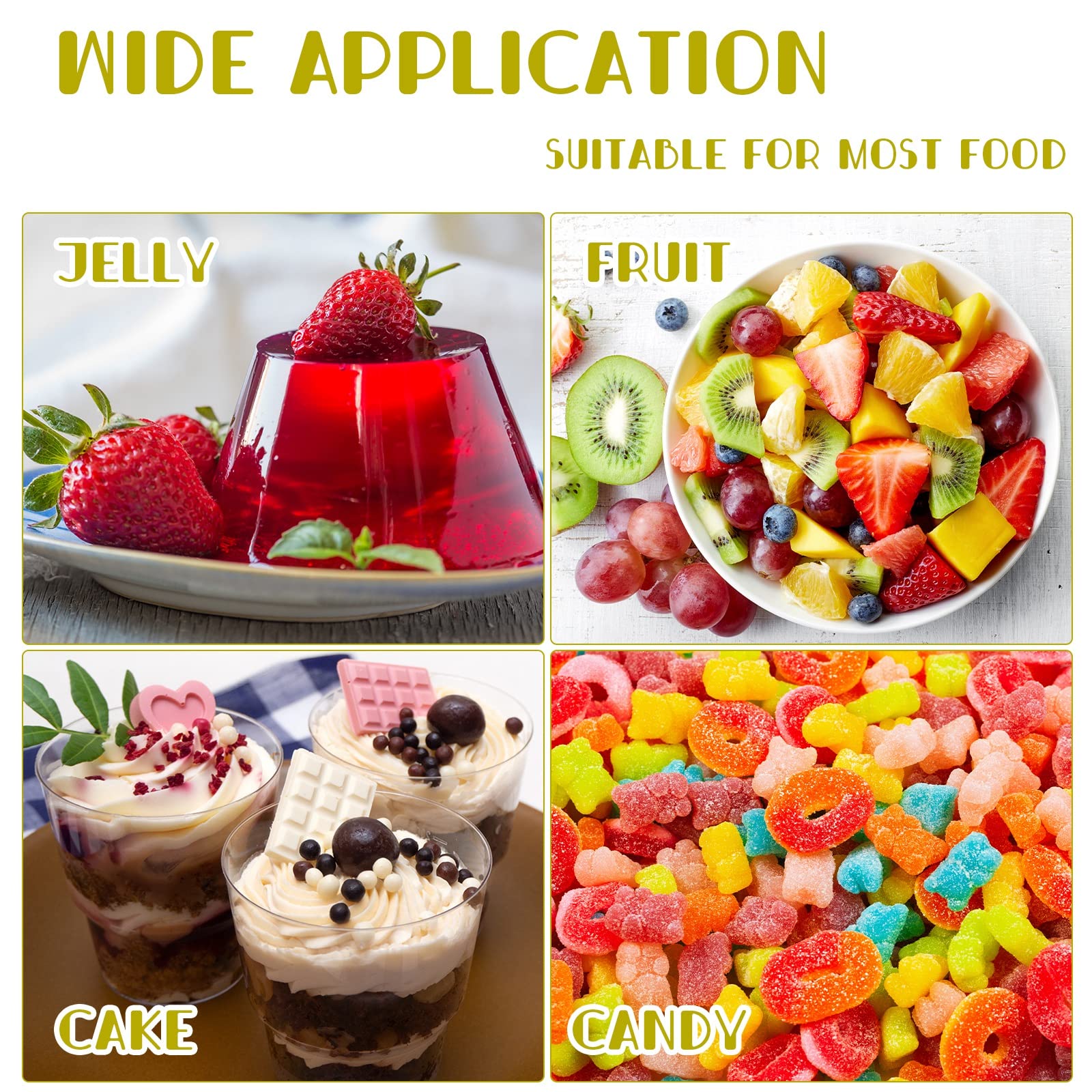 Nuogo 100 Pack 5 oz Clear Plastic Dessert Cups with Spoons - Disposable Mini Appetizer Yogurt Parfait Cups for Mousse, Pudding, Ice Cream & Party Snacks (Transparent) - Perfect for Catering, Birthday Parties & Dessert Bars