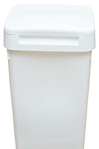 Sturdy Plastic Flip Top Diaper Pail - Odor-Containing Trash Can for Baby Nursery, Easy to Clean & Space-Saving - Perfect for Diaper Disposal, Pet Waste, or Kitchen Trash