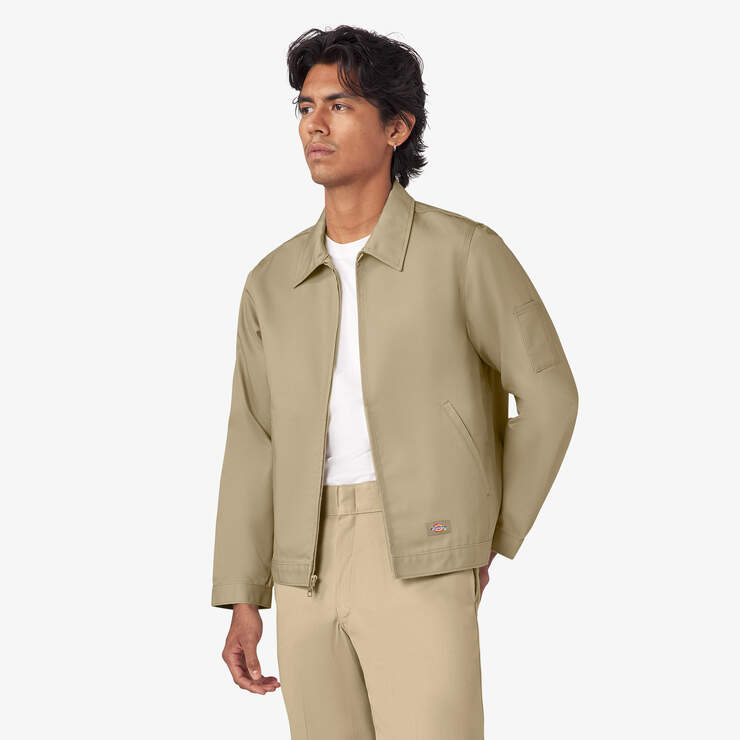Dickies Men's Unlined Eisenhower Jacket - Classic Workwear Style for Casual & Outdoor Wear - Durable Cotton Twill Jacket for Work, Hiking & Everyday Use