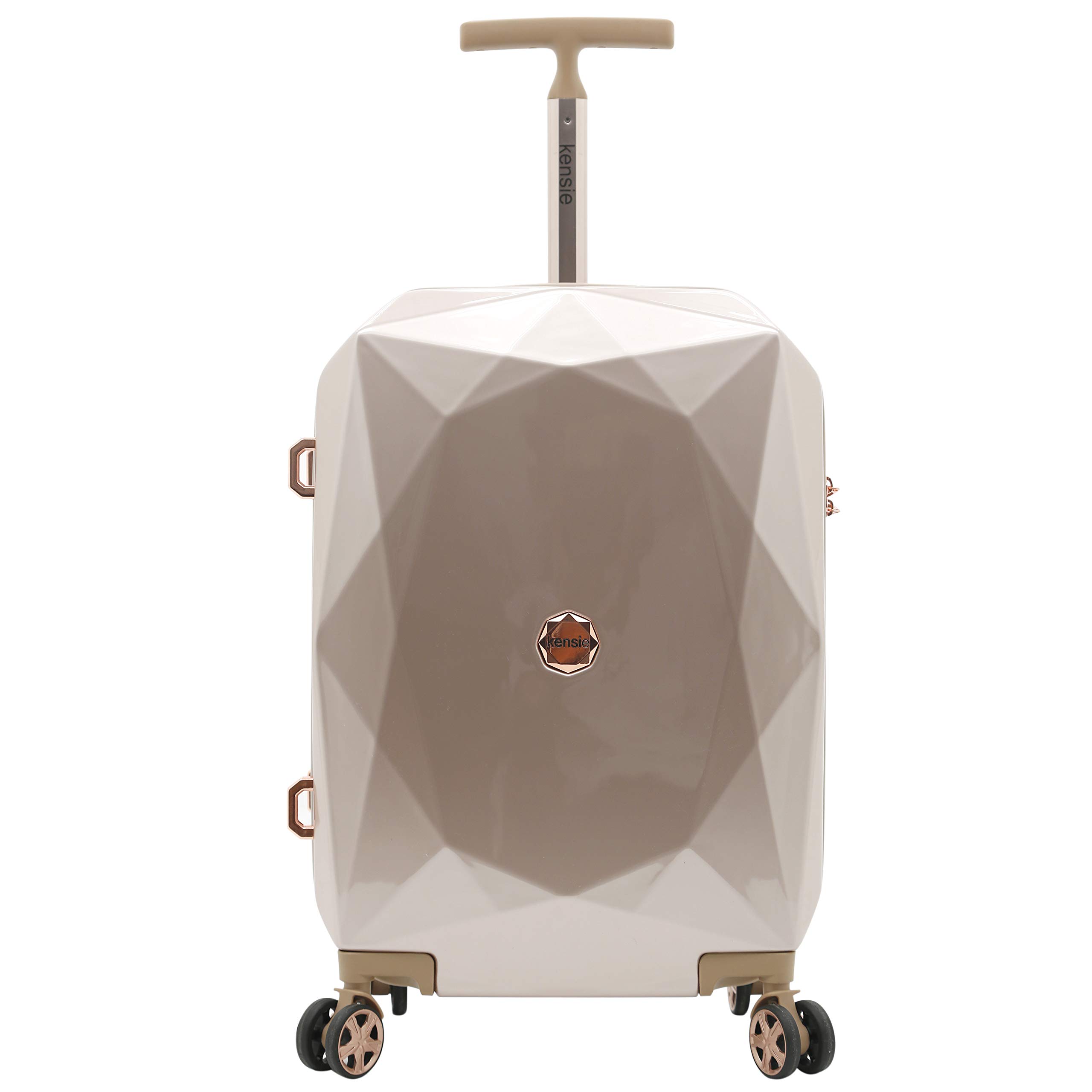 Kensie Women's Rose Gold Gemstone Luggage 2-Piece Set (28