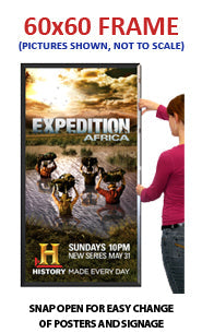 Extra Large 60x60 Inch Snap Frame - 1 5/8