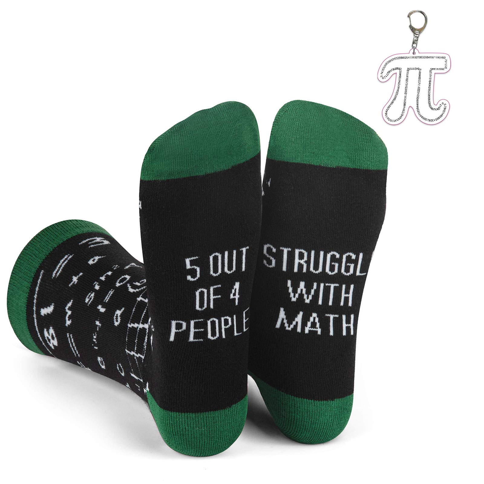 Math Socks for Men - Funny Nerd Socks with Education & Occupation Theme | Novelty Gift for Teachers, Students & STEM Professionals | Perfect for School, Work & Geeky Fashion