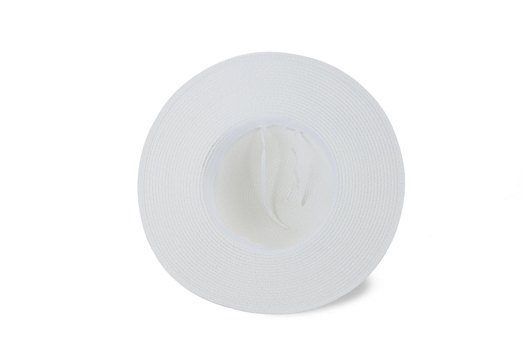 Orchid White Tapa Navy Hat for Women - Stylish Summer Sun Hat for Beach, Outdoor, and Travel Accessories