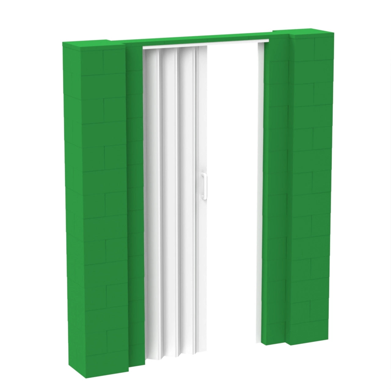 EverBlock Modular Wall Kit with Door - 6' x 7' DIY Room Divider for Home Office, Playroom & Privacy Partitions
