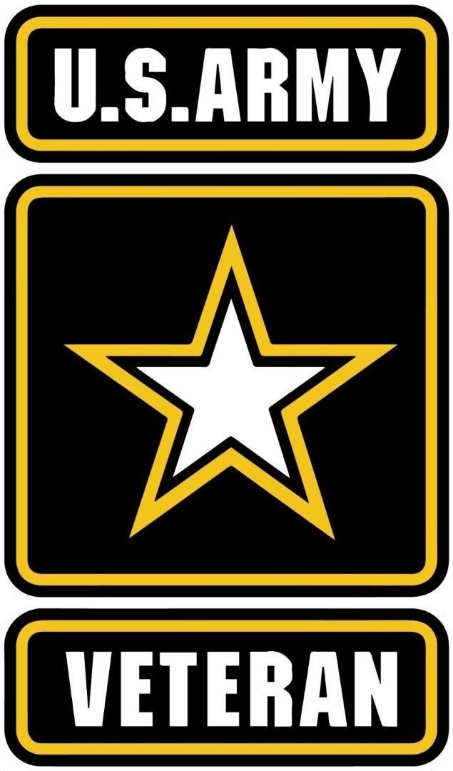 US Army Veteran Helmet Sticker - Patriotic Vinyl Decal for Toolbox, Lunch Box, Laptop & Car - Durable Waterproof Military Appreciation Gift