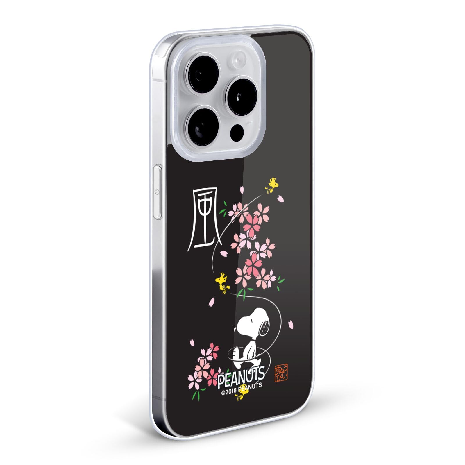 Officially Licensed Peanuts Cherry Blossoms Snoopy Soft Gel Phone Case for Apple iPhone 13 - Cute Anime Character Protective Cover with Floral Design | Perfect Gift for Fans, Spring Season & Everyday Use