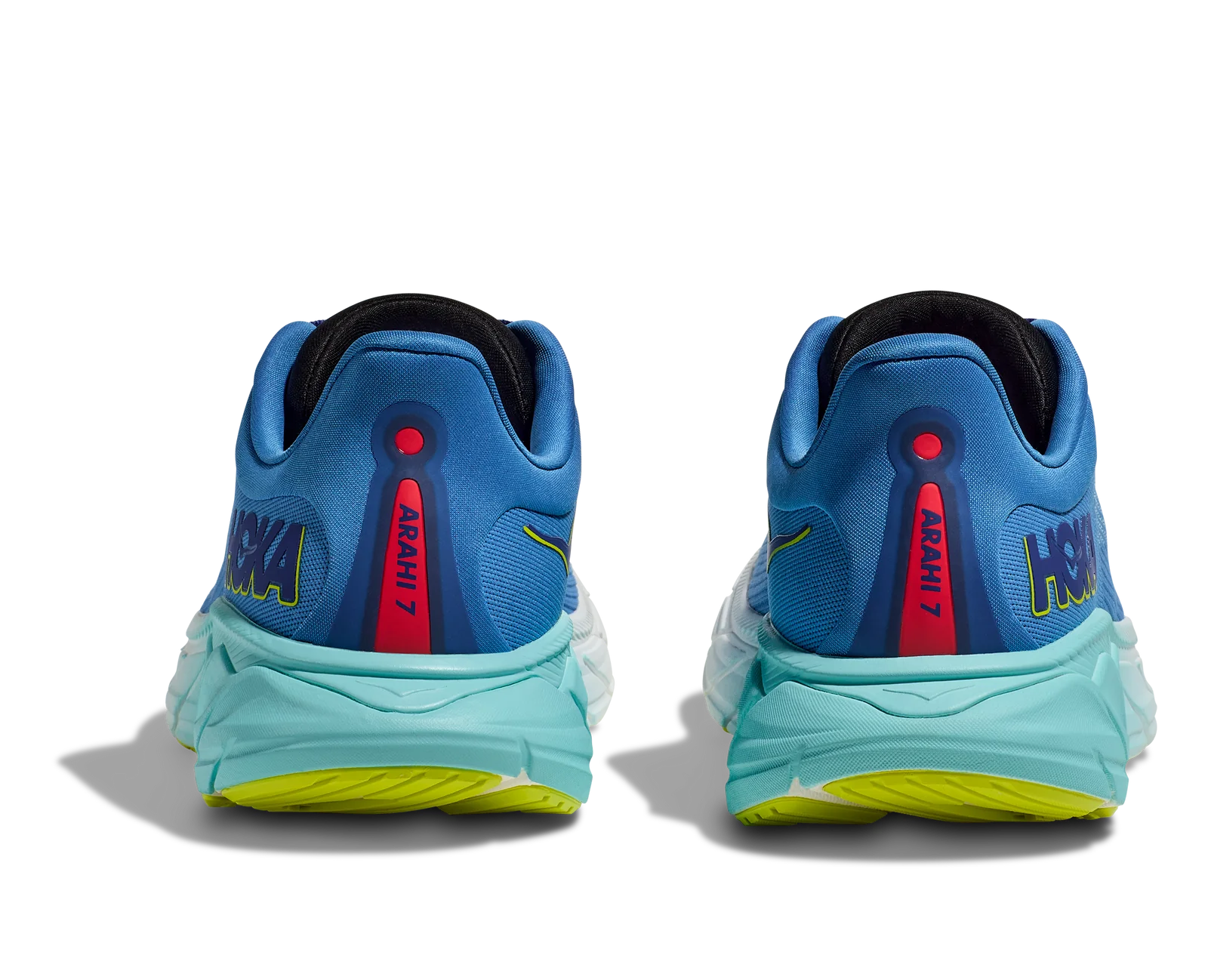 HOKA Men's Arahi 7 Wide Running Shoes - Virtual Blue/Cerise - Lightweight Stability Sneakers for Road Running & Jogging
