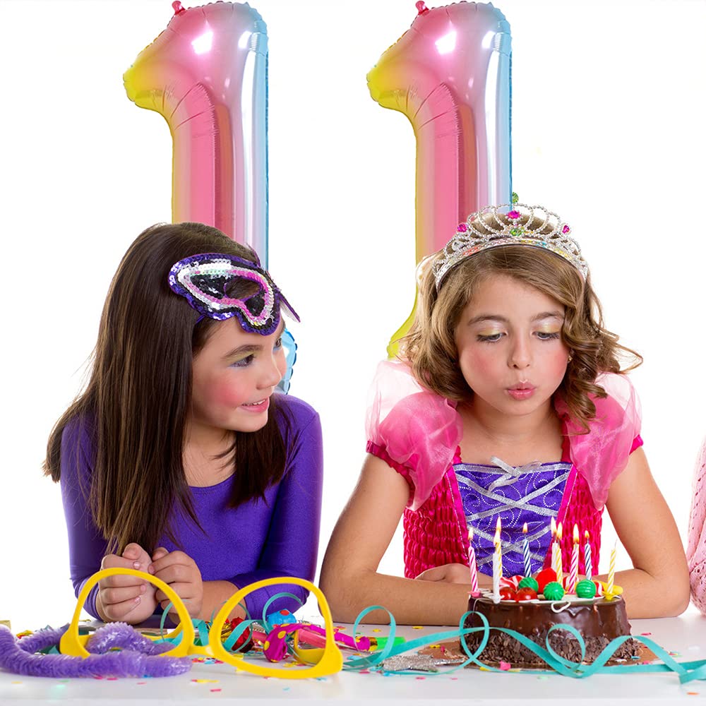 Xihuimay 40 Inch Large Number 11 Balloons - Gradient Digital Alphabet Balloons for Birthday Parties, Weddings, Bridal Showers & Bachelorette Events - Helium Ready Party Decorations (Perfect for Milestone Celebrations, Anniversary Decor & Photo Backdrops)