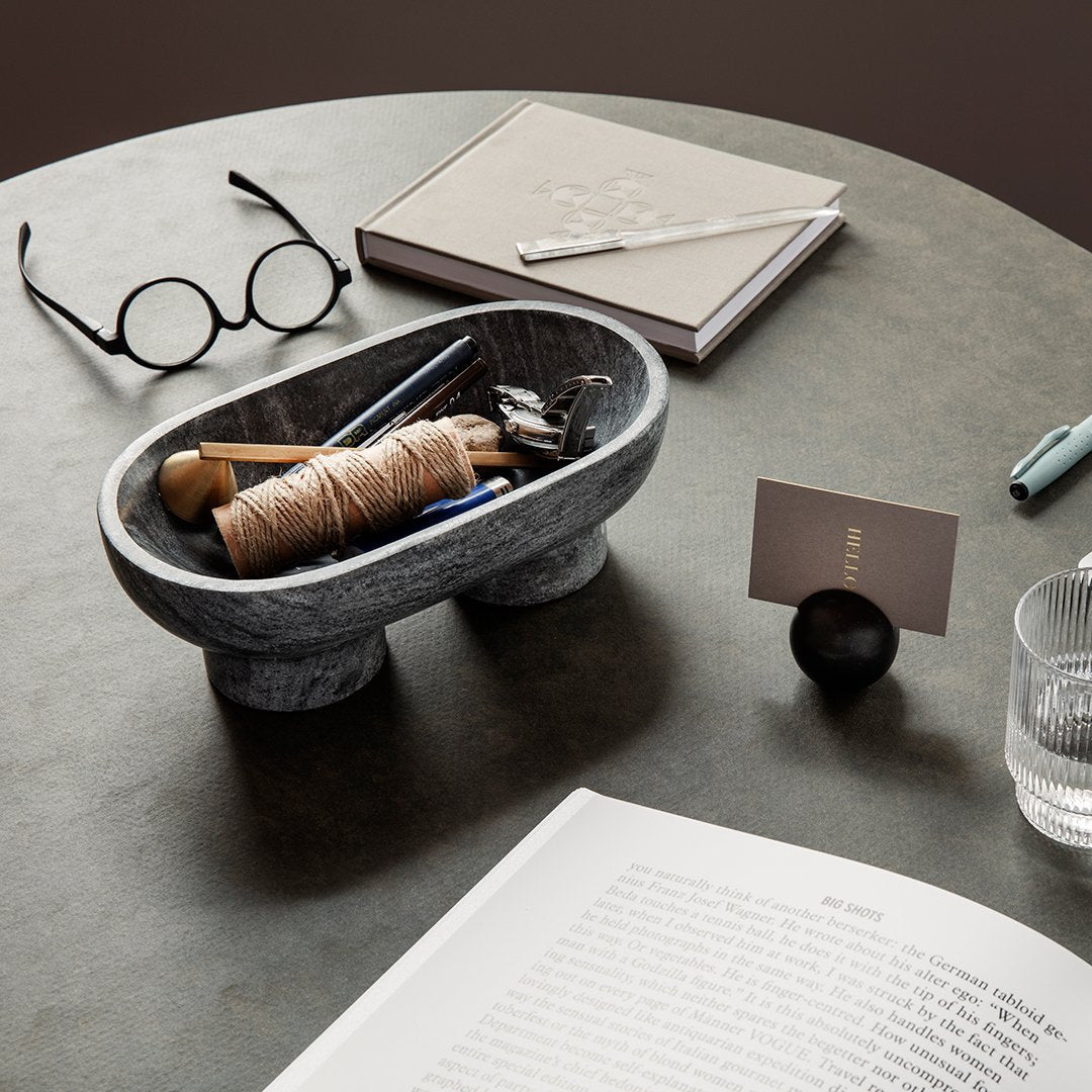 Ferm Living Alza Bowl - Handmade Ceramic Serving Bowl for Salad, Pasta & Desserts - Perfect for Dining, Entertaining & Home Decor