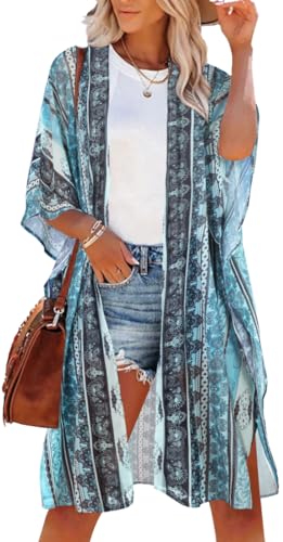 Blue Stripe Print