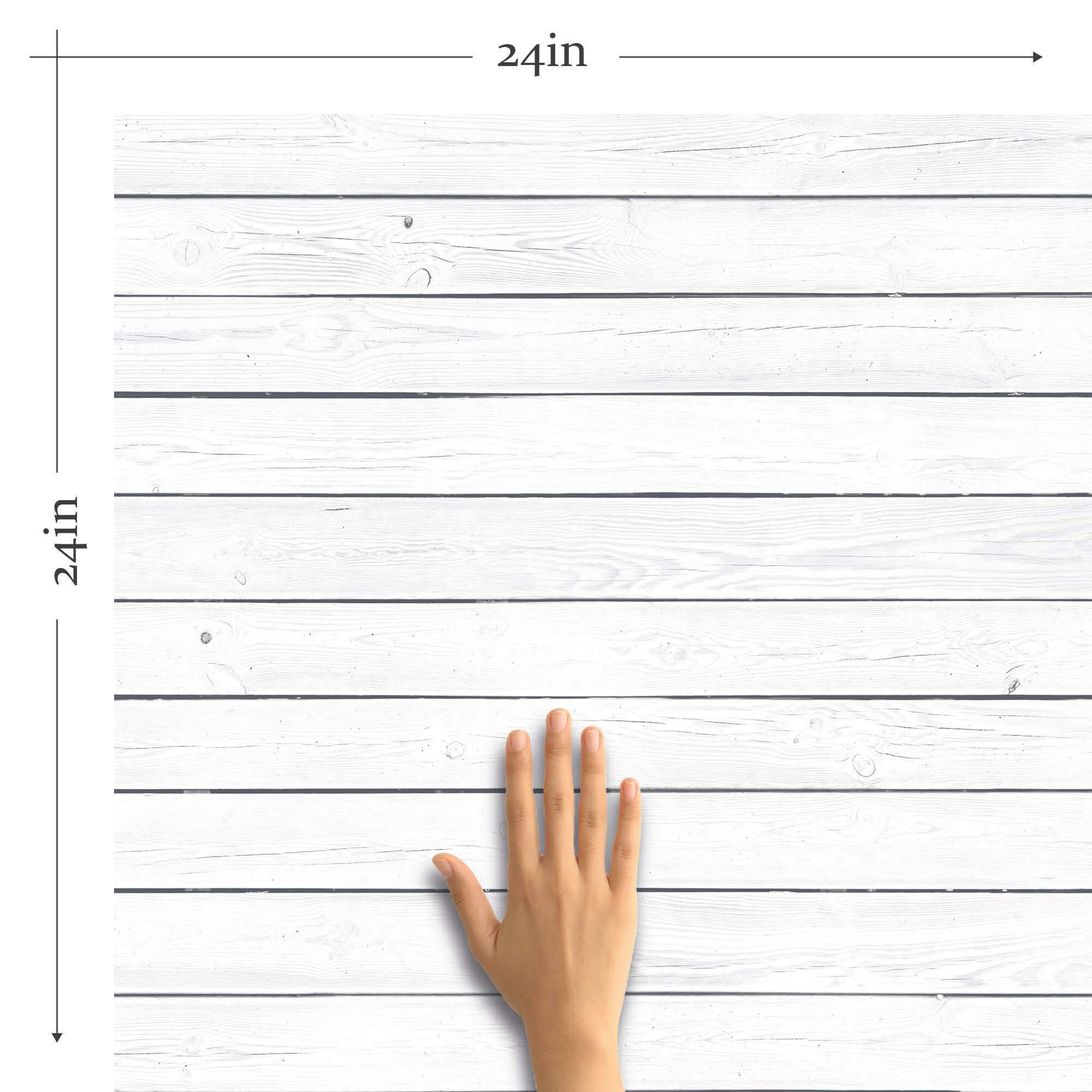 White Shiplap Textured Peel and Stick Removable Wallpaper - Self-Adhesive Wall Covering for Bedroom, Living Room, Kitchen & Home Decor - Easy DIY Installation & Damage-Free Removal - 365c