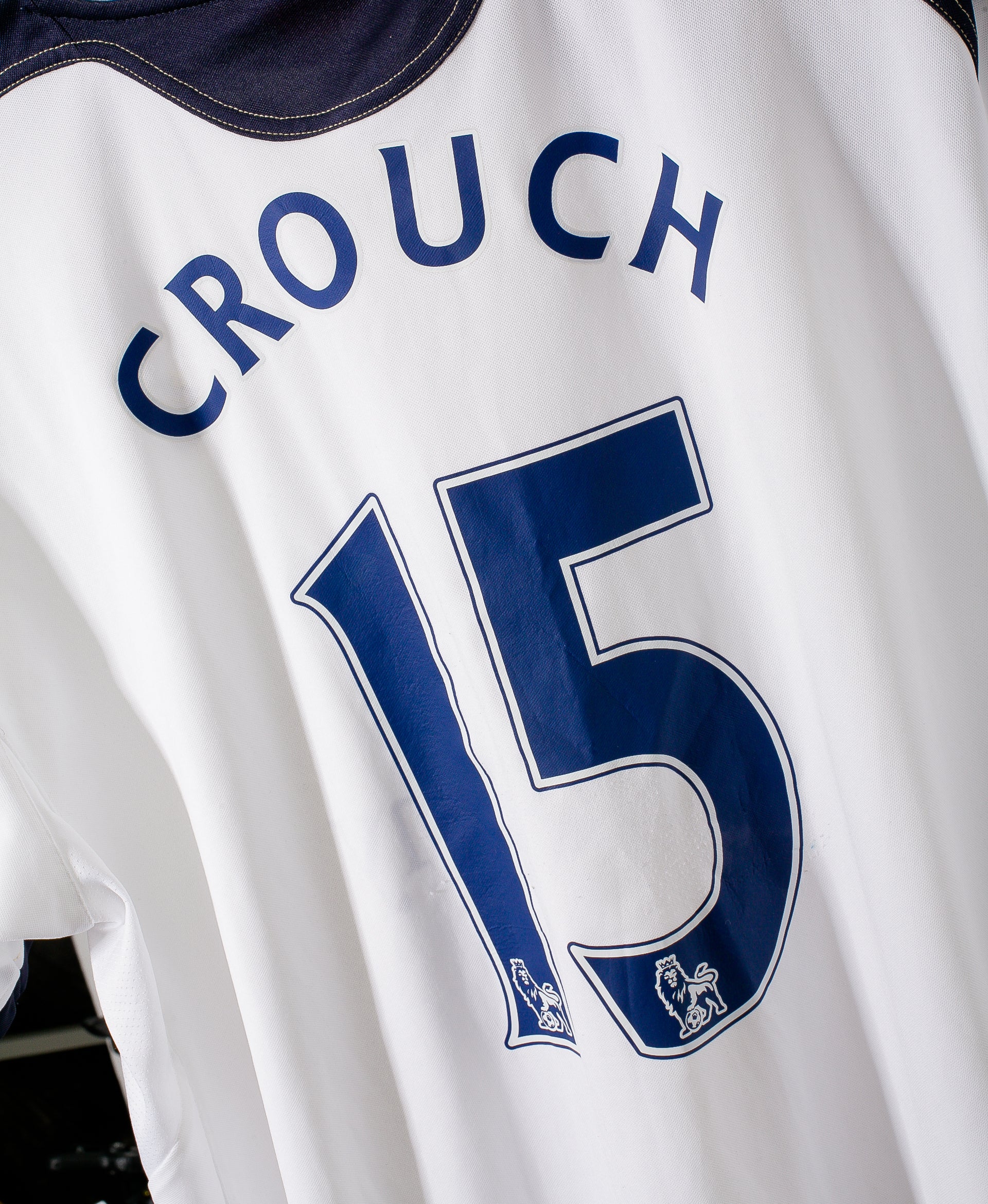 Official 2010-2011 Tottenham Hotspur Peter Crouch #15 Soccer Jersey XXL - Authentic Football Shirt for Fans & Collectors - Perfect for Match Days, Cosplay, and Sports Memorabilia Display