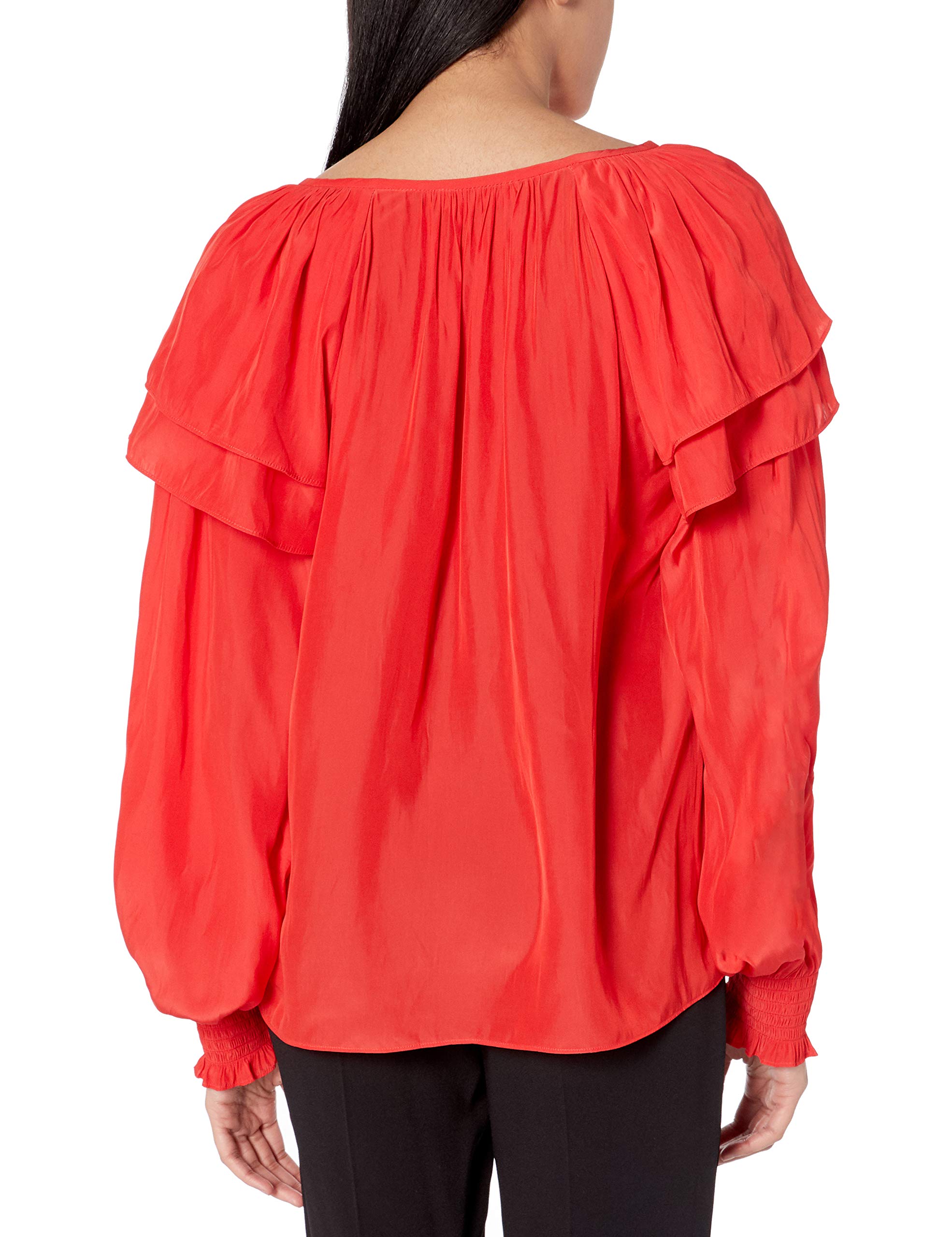 Ramy Brook Women's Long Sleeve Blouse - Elegant Button Down Shirt for Work & Casual Wear | Office, Date Night & Everyday Outfits