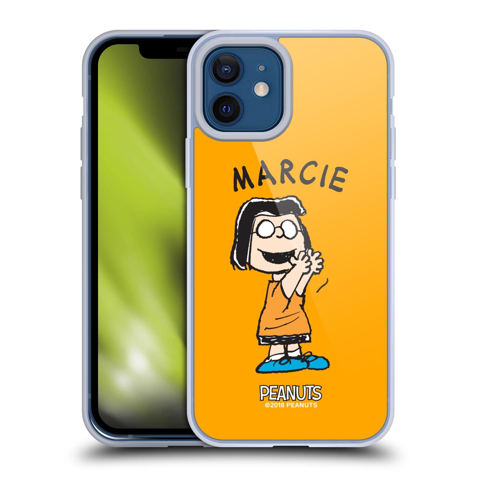 Officially Licensed Peanuts Marcie Soft Gel Case for Apple iPhone 12 & iPhone 12 Pro - Cute Cartoon Character Phone Cover, Durable Protection with Fun Design - Perfect for School, Work, and Everyday Use