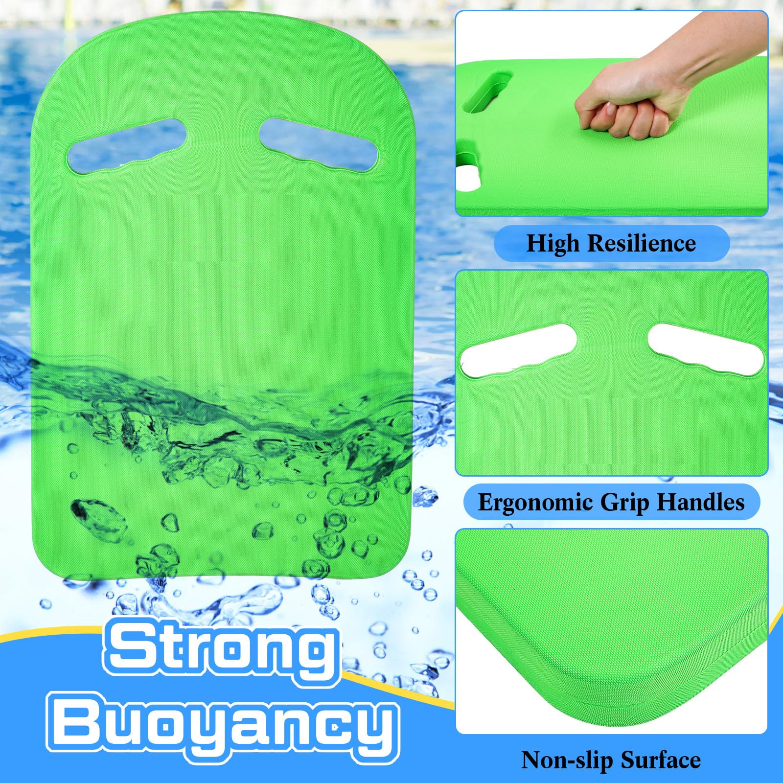 **Syhood EVA Swim Kickboard for Adults & Kids - Bulk Pack of Durable Swimming Kick Boards - Unisex Pool Training Aid for Exercise & Workout - Perfect for Swim Lessons, Lap Training & Water Aerobics**
