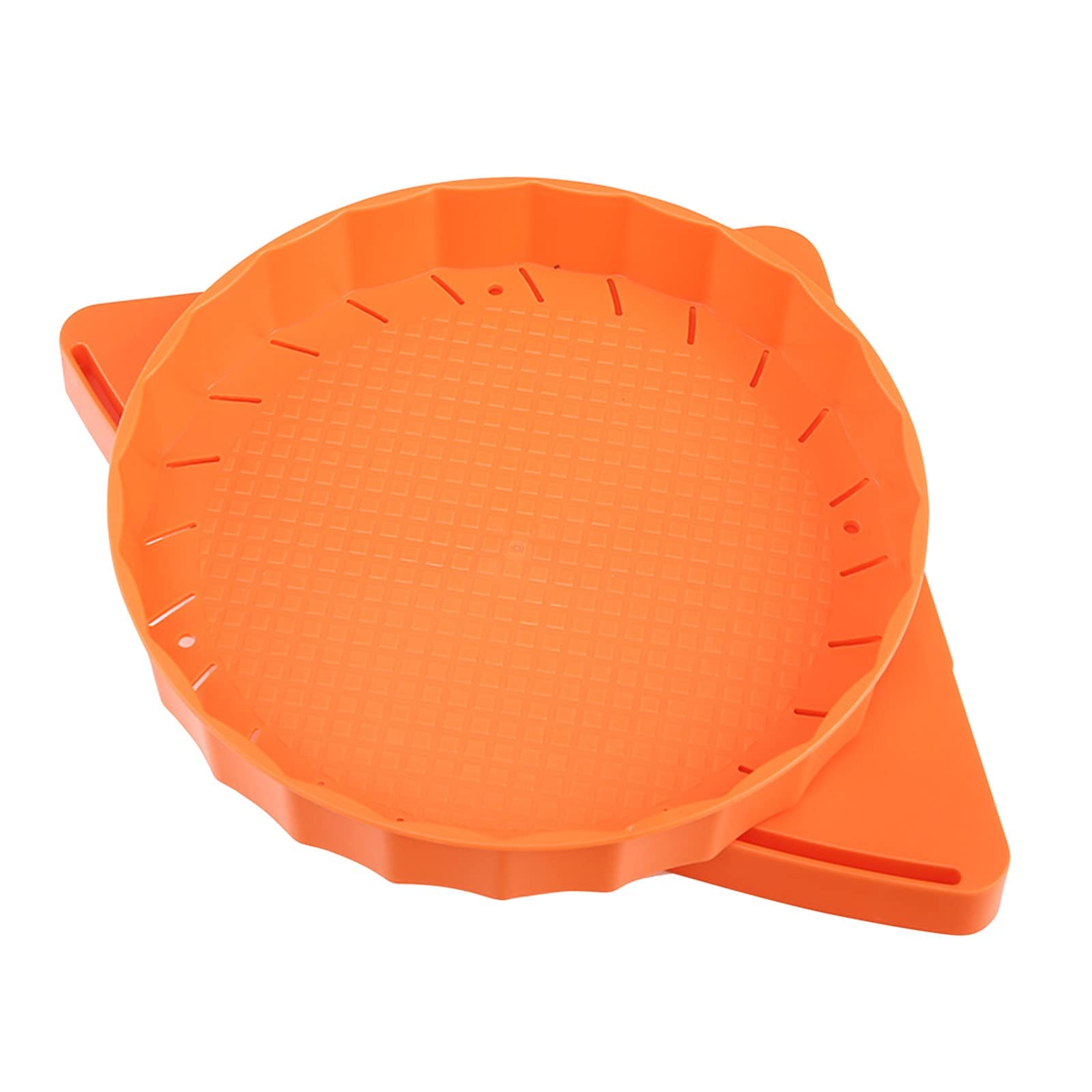 Wall-Mounted Rotating Storage Rack - Bathroom Corner Organizer for Small Spaces (Orange)