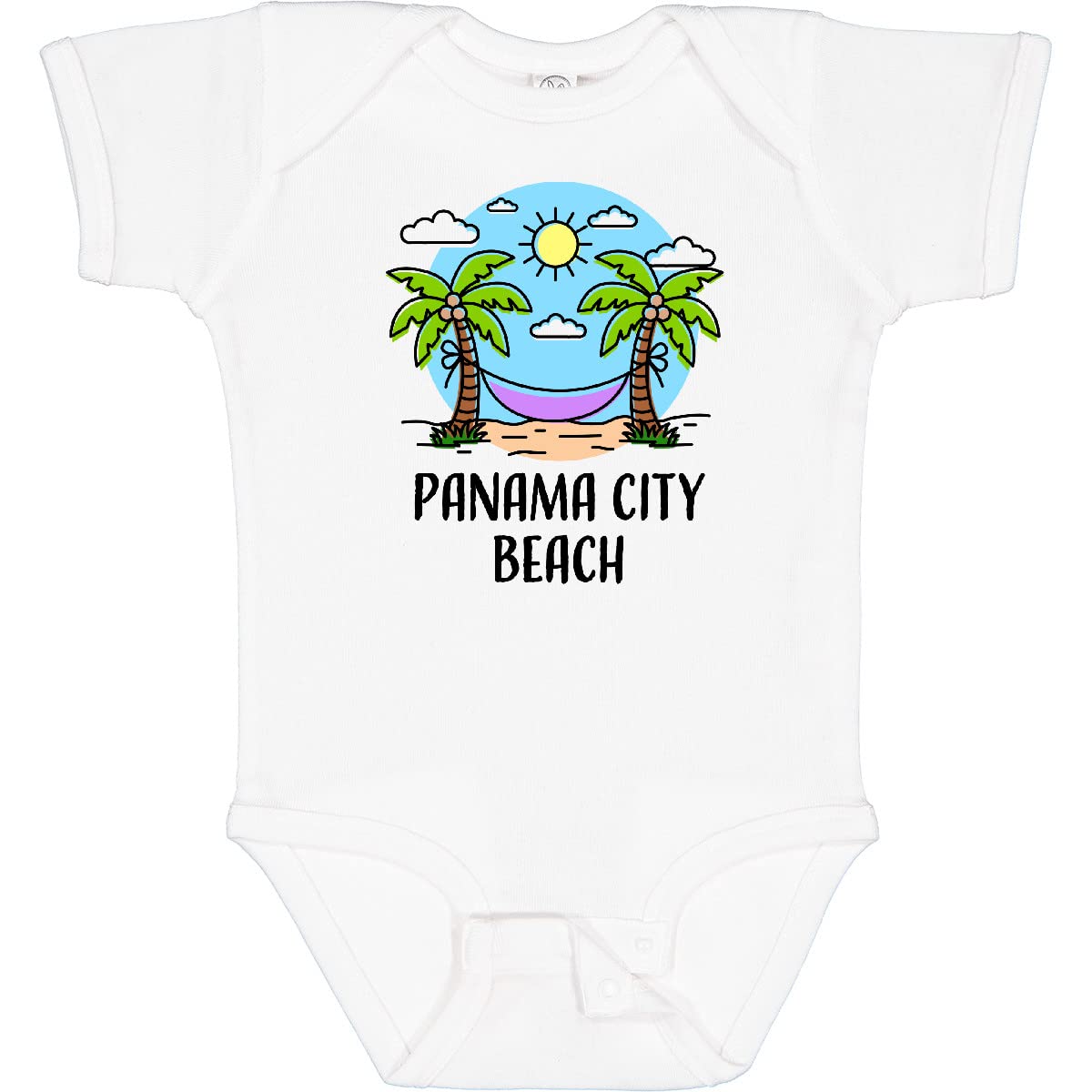 Inktastic Summer Vacation in Panama City Beach Baby Bodysuit - Cute Infant Onesie for Beach Trips & Family Vacations - Perfect Gift for Newborns & Toddlers