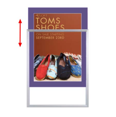 10x20 Designer Beveled Slide-In Picture Frames for Posters - 2 Wide Matboard | Perfect for Home Decor, Office Displays & Art Exhibitions