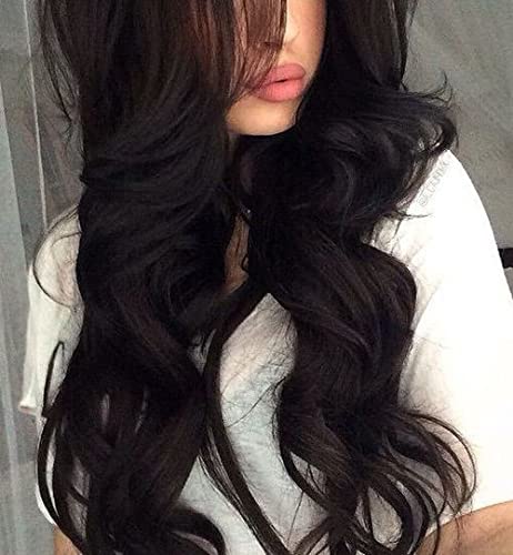 Kabello Women's Synthetic Full Head Hair Wig - Black/Brown - 1 Pack | Perfect for Cosplay, Costume Parties & Everyday Fashion
