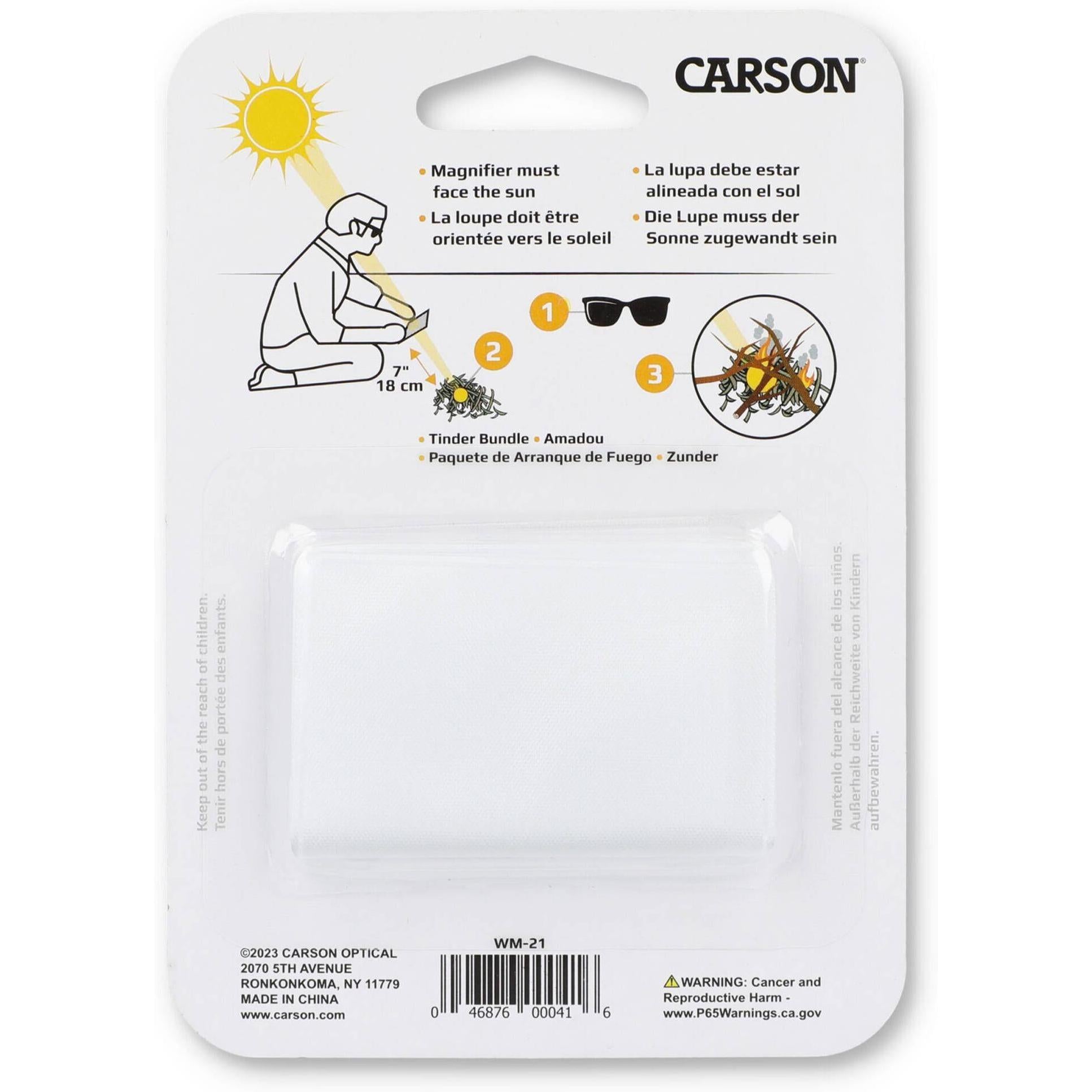Carson 2.5x Magnifier with 6x Spot Lens - Credit Card Size Compact Magnifying Glass Twin Pack - Perfect for Reading Small Print, Jewelry Inspection & Hobby Work