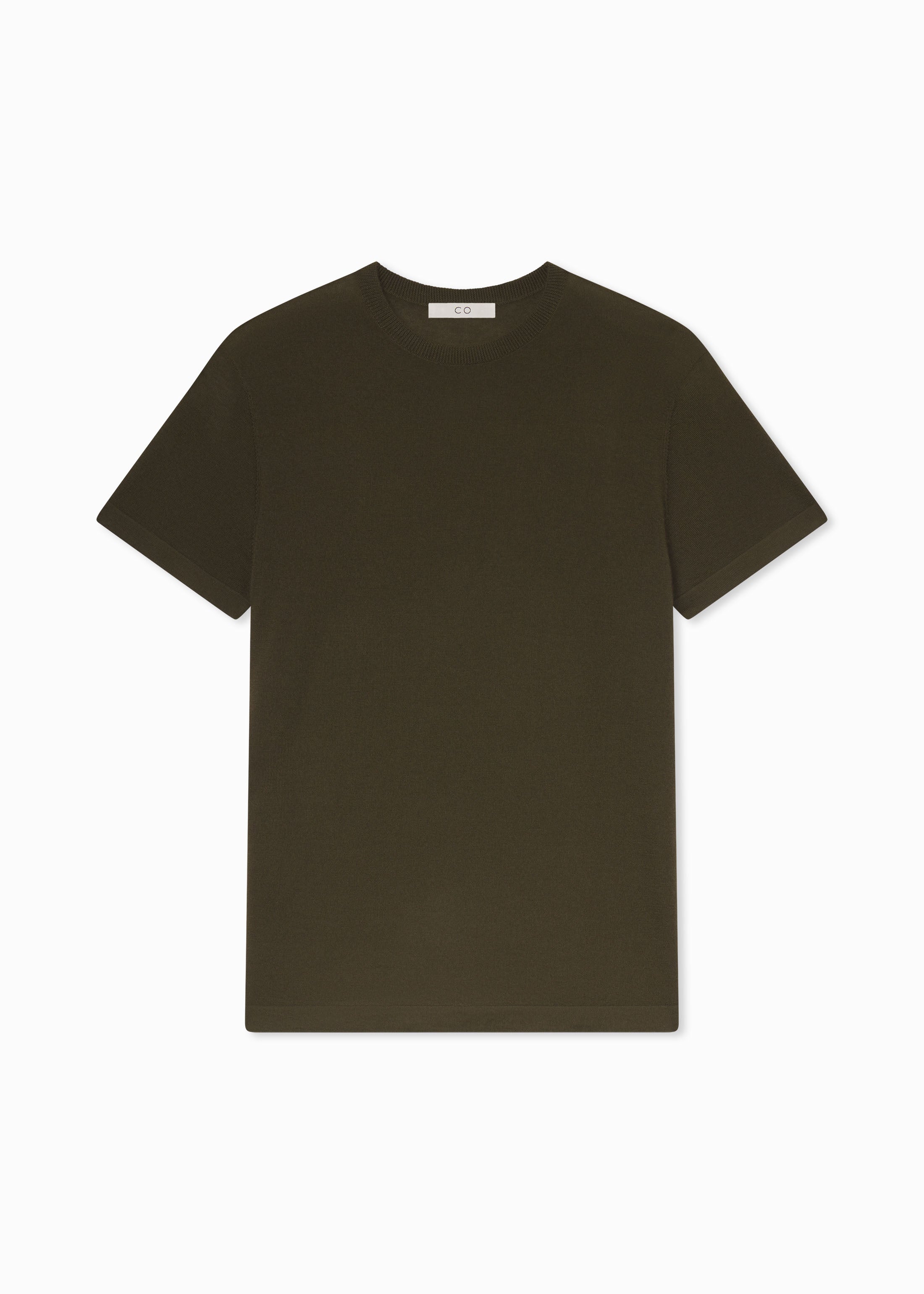 Soft & Cozy Olive Cashmere Relaxed Tee for Women - Perfect for Casual Wear, Lounging & Travel