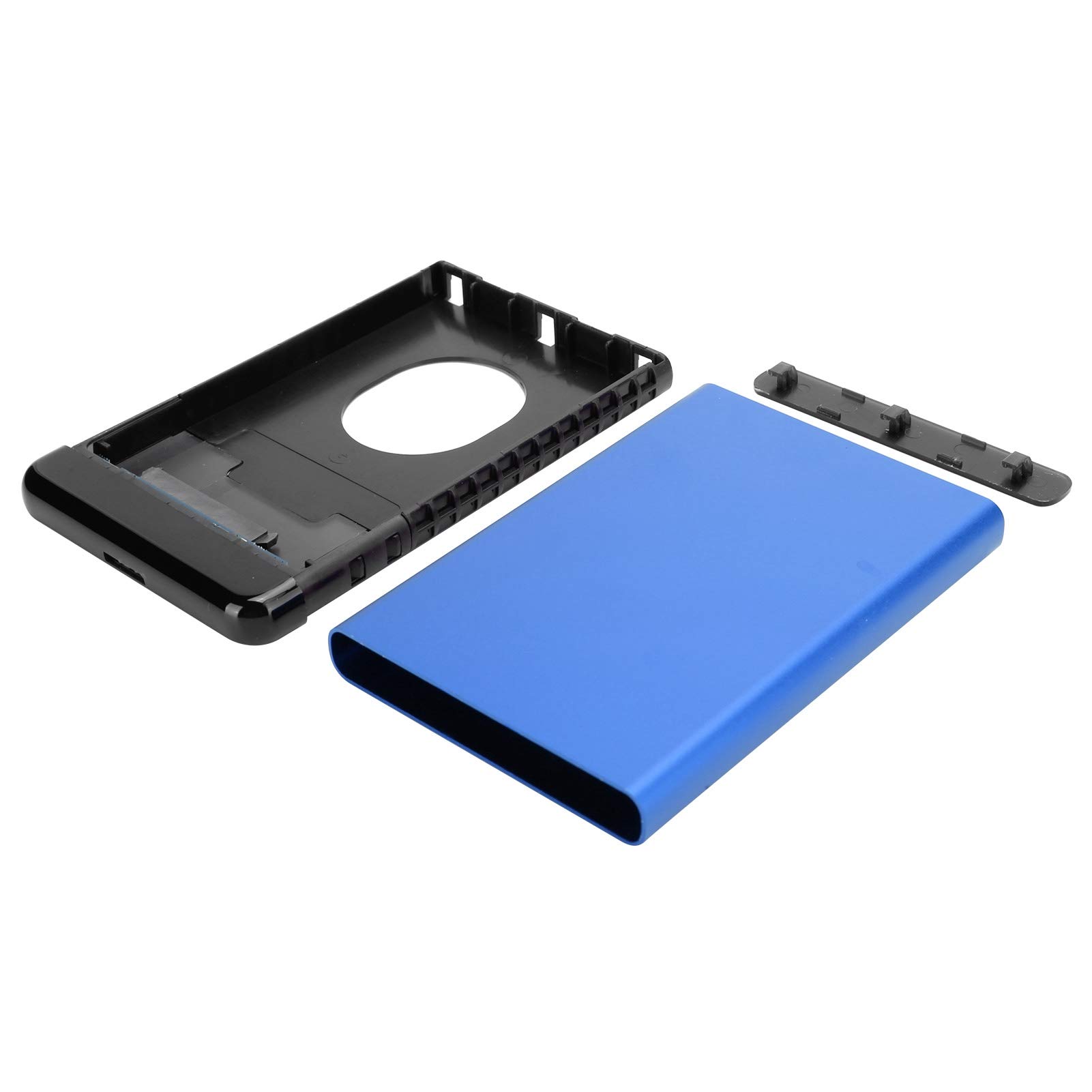 Portable 2.5in Aluminum Alloy External Hard Drive Enclosure - USB 3.0 SSD/SATA HDD Case for Laptop & PC (Up to 8TB) - Perfect for Outdoor Work, Travel & Data Backup