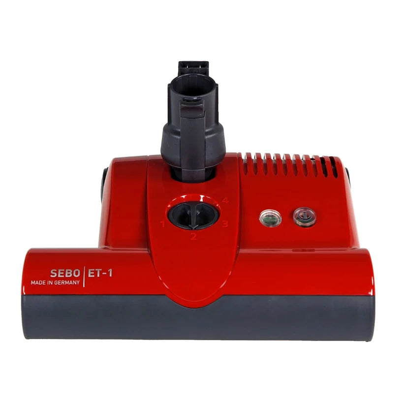 SEBO ET1 Powerhead Vacuum Cleaner Attachment with Quick Disconnect Neck - Perfect for Hard Floors, Carpets & Pet Hair Removal