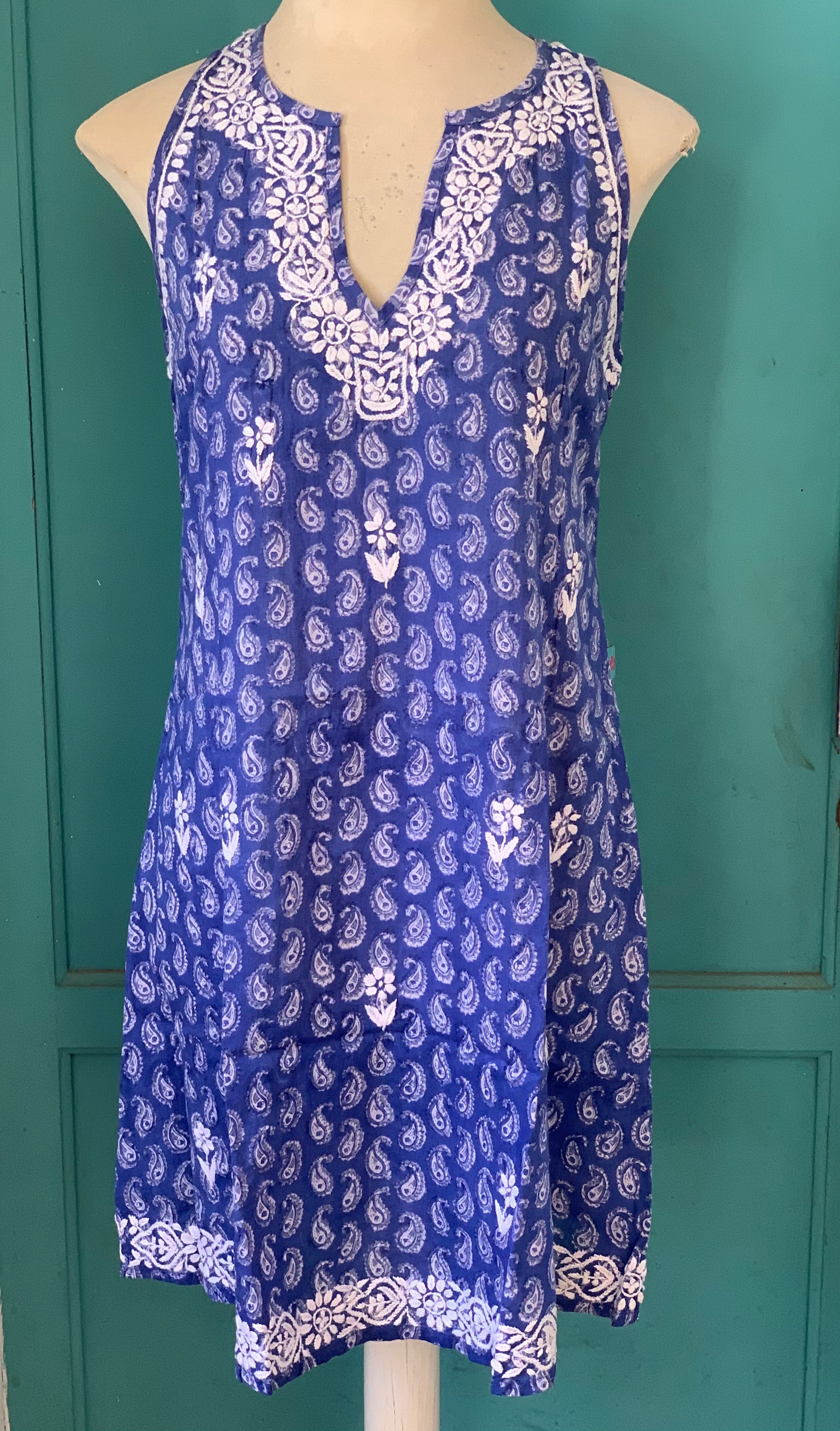 Handmade Block Print & Embroidery Short Kurti – Stylish & Comfortable Cotton Top for Women | Perfect for Casual Wear, Parties & Festivals