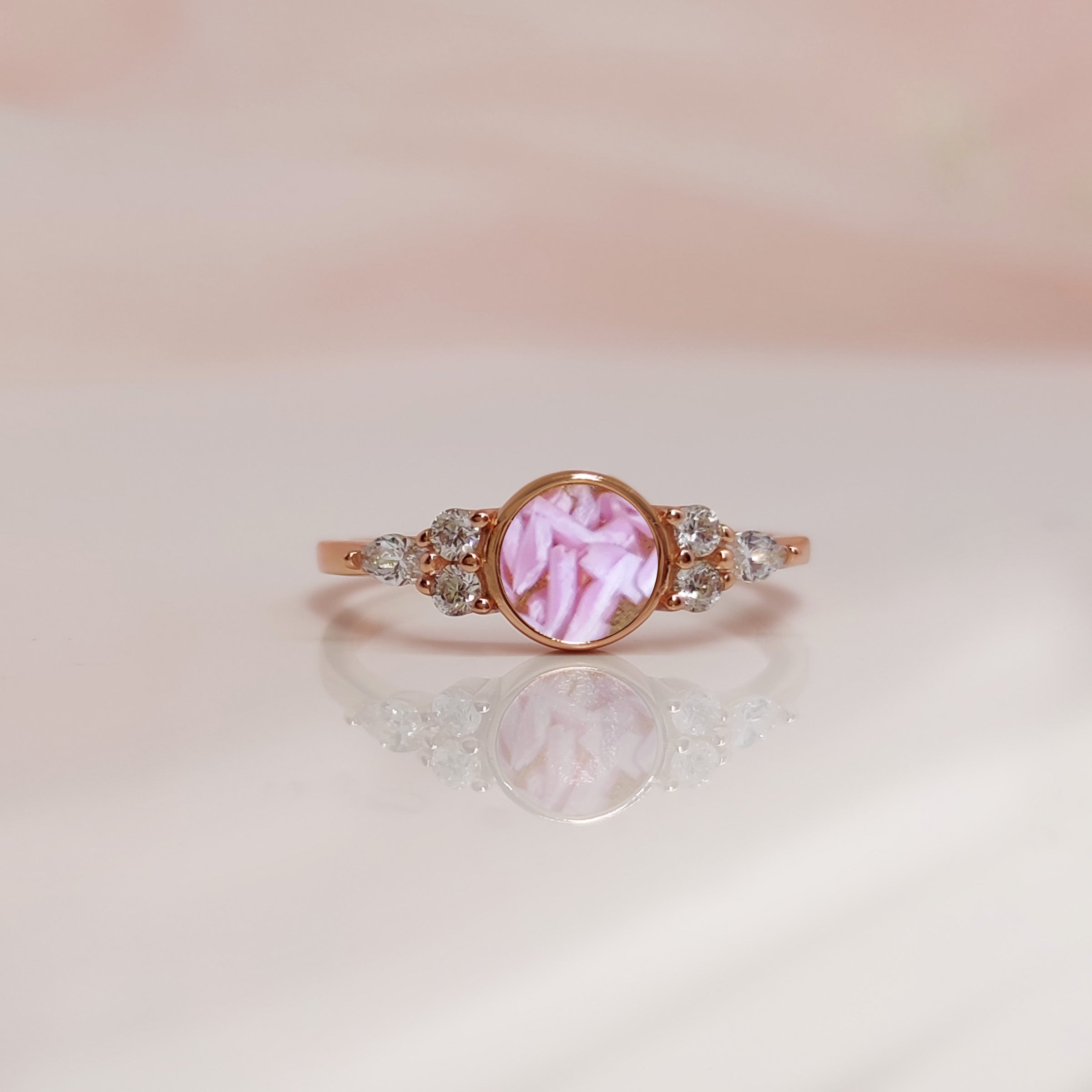 LactaGems: 14K Solid Gold Pregnancy Test Ring - Elegant Jewelry Gift for Expecting Mothers, Baby Showers & Gender Reveals