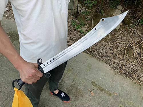 High-Quality Sharp Kung Fu Broadsword - Chinese Anti-Japanese War Saber Sword for Martial Arts Training & Historical Reenactment | Perfect for Kung Fu Practice, Cosplay & Collection