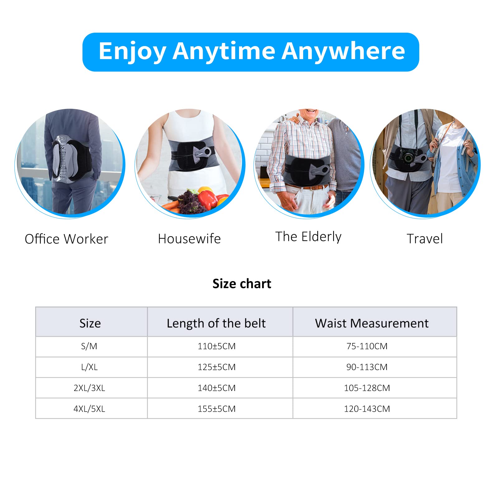 Back Brace for Pain Relief - Adjustable Lumbar Support Belt with Breathable Pad for Herniated Disc, Sciatica & Scoliosis - Lower Back Support for Work, Sports & Daily Activities