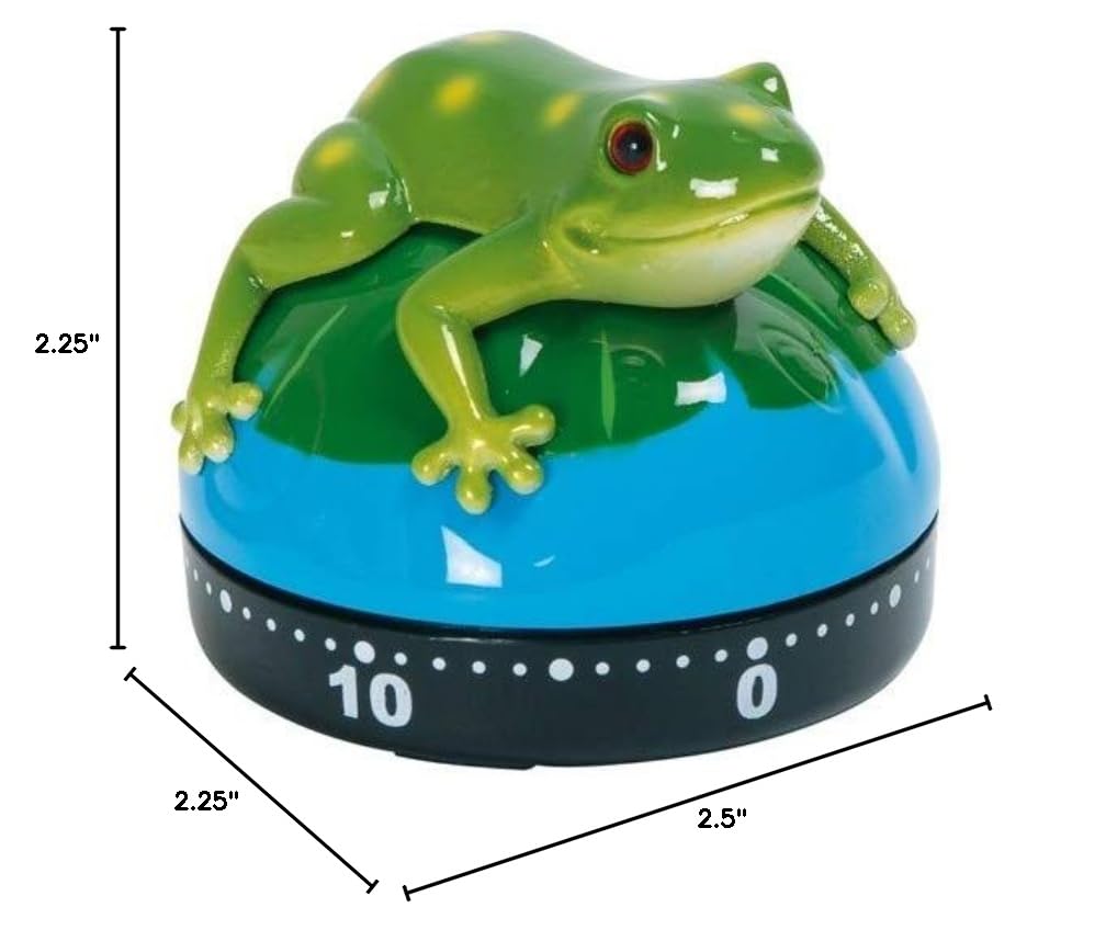 Frog-Shaped Kitchen Timer - Cute & Functional Cooking Timer for Baking, Boiling, and Meal Prep | Perfect for Home, Office, and Classroom Use