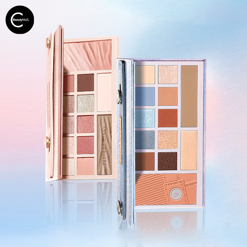 Perfect Diary Cloud Veil Eyeshadow Palette - 12 Highly Pigmented Matte & Shimmer Eyeshadows for Stunning Eye Makeup | Ideal for Everyday Wear, Party & Special Occasions