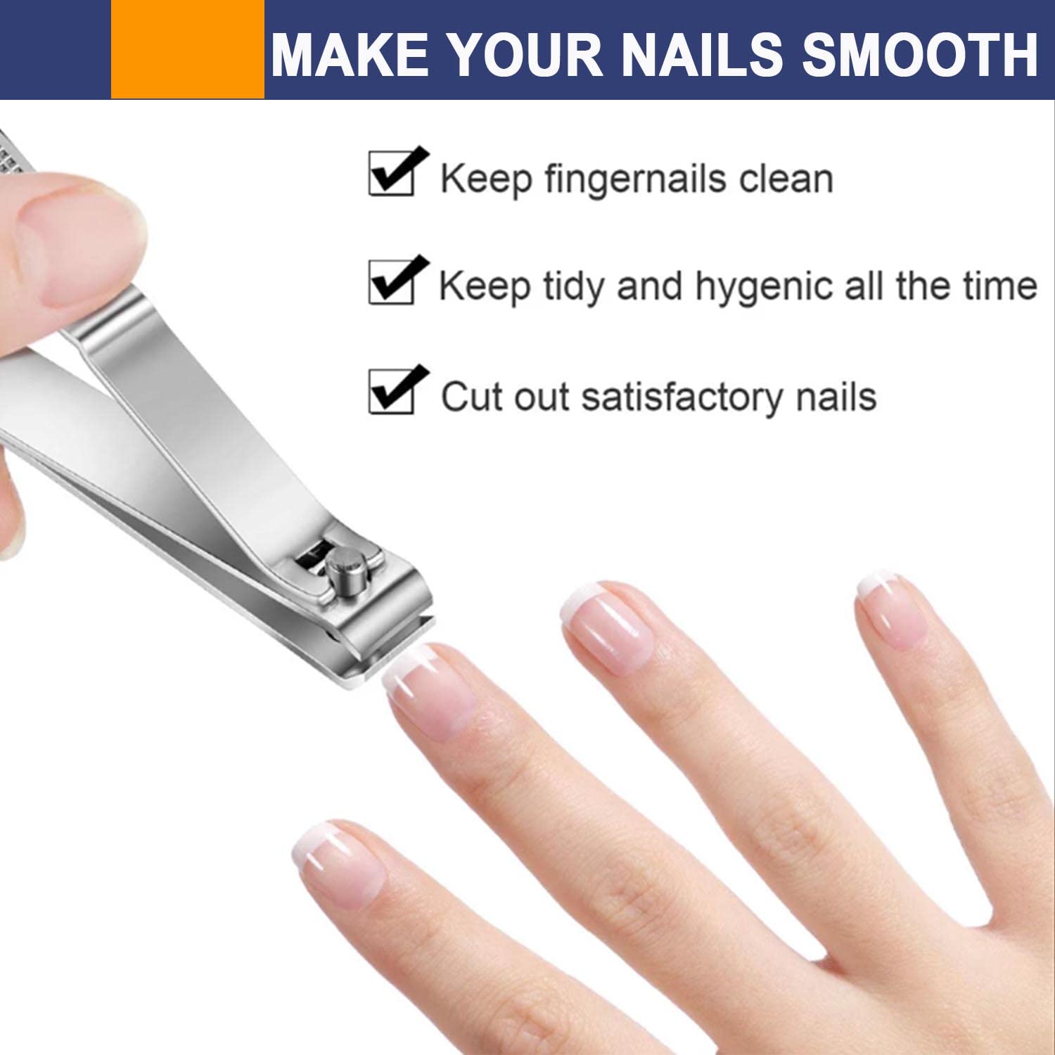 Premium Stainless Steel Nail Clippers Set - Heavy Duty Fingernail & Toenail Clippers for Men & Women - Perfect for Home, Travel, and Salon Use