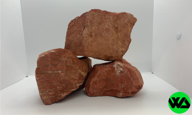 Natural Red Jasper Stones for Sale - 1 Pound Bulk Healing Crystals for Meditation, Reiki, Chakra Balancing & Home Decor
