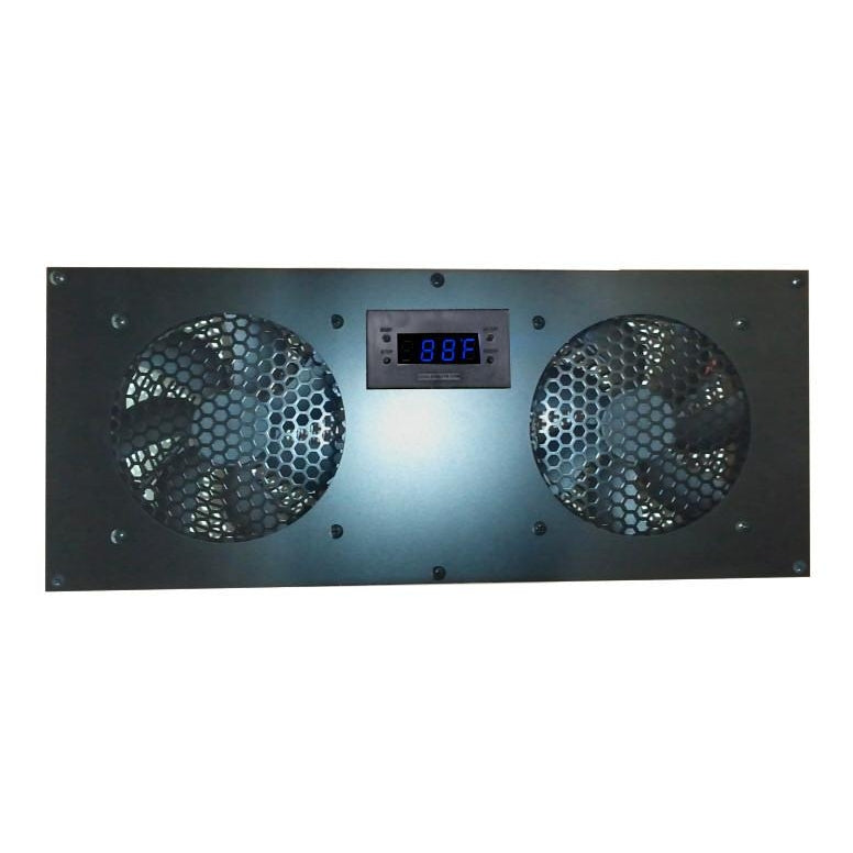Coolerguys PRO Metal Dual 120mm Deluxe PC Cabinet Cooling Kit with Built-in LED Controller - High Performance Computer Case Fan for Gaming PC, Workstation & Server Cooling (CABCOOL 1202 Deluxe M)