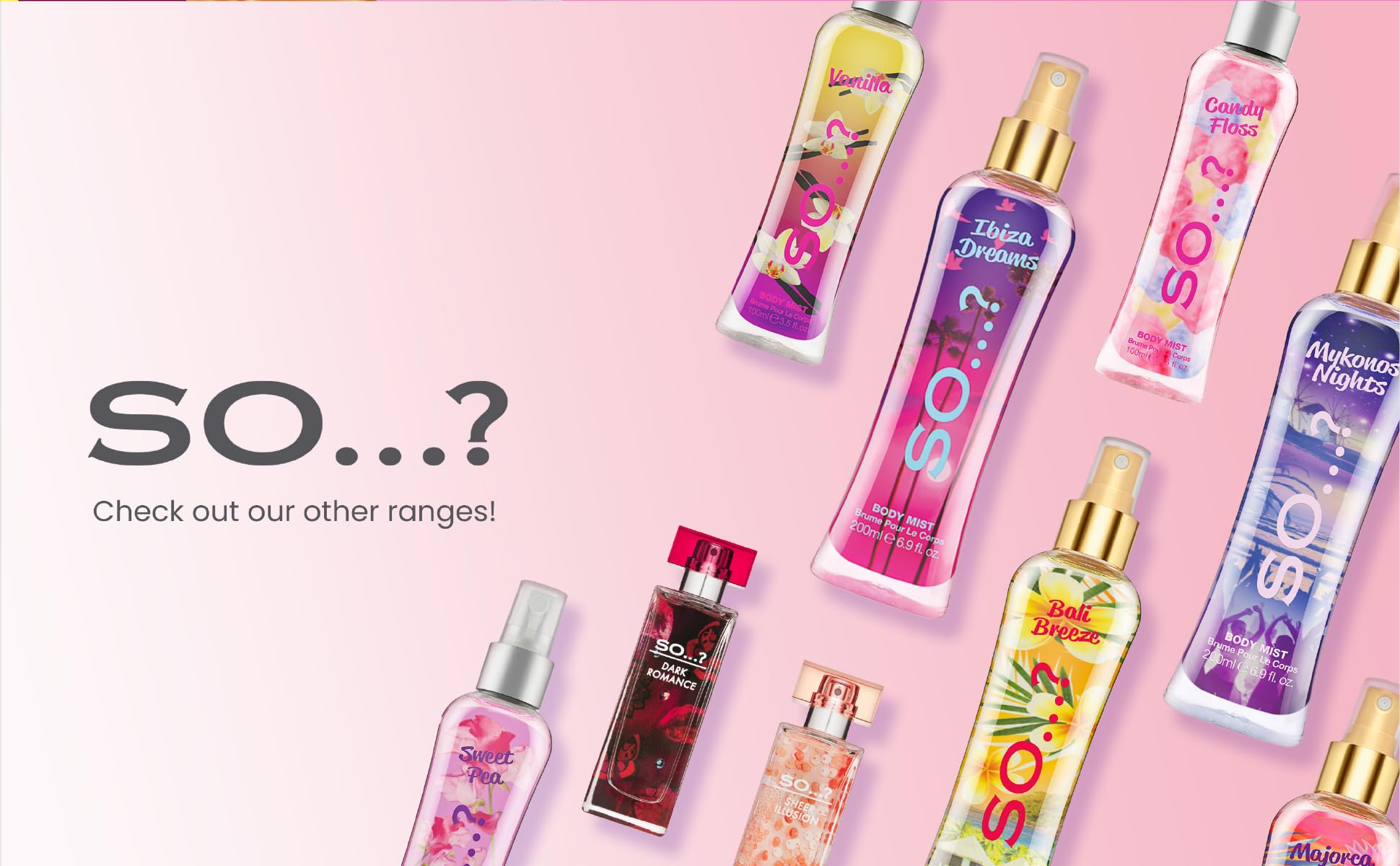 SO...? Escape Dubai Elixir Body Mist 200ml - Vanilla Jasmine Musk Fragrance Spray | Long Lasting Refreshing Perfume for Women | UK's No.1 Body Mist | Perfect for Daily Wear, Date Nights & Travel