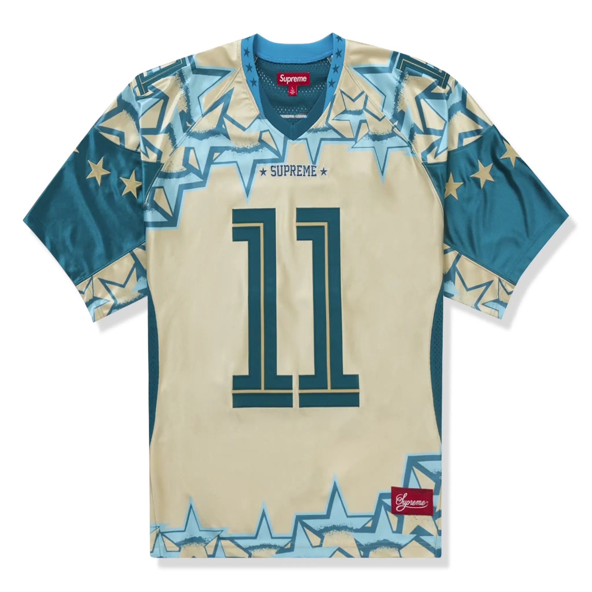 Supreme Stars Football Jersey - Gold Official NFL Replica Jersey for Men & Women - Perfect for Games, Tailgating & Fan Gear Collection